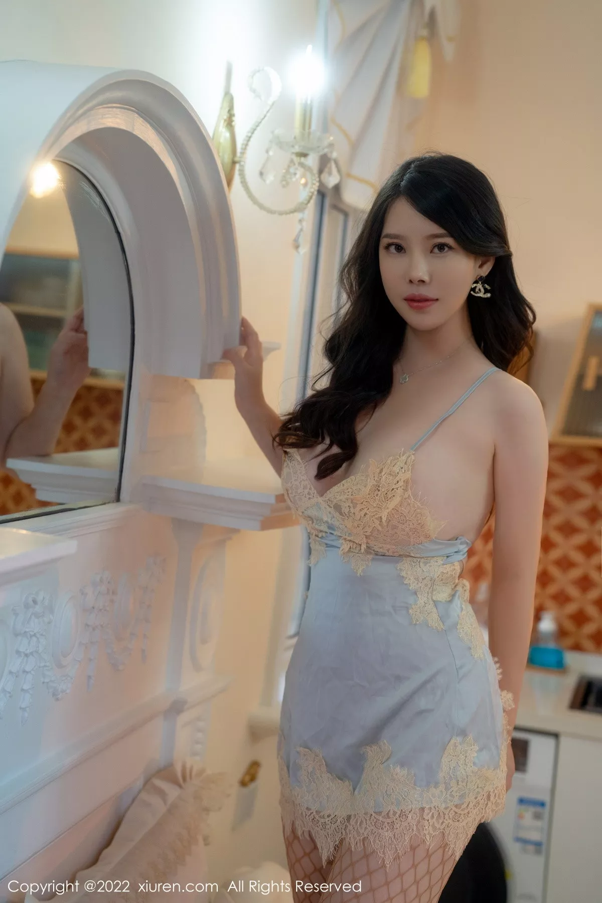 秀人集.com_[XiuRen秀人网]No.5814_模特白茹雪私房性感浅色蕾丝吊裙配网格袜秀丰腴身材诱惑写真62P