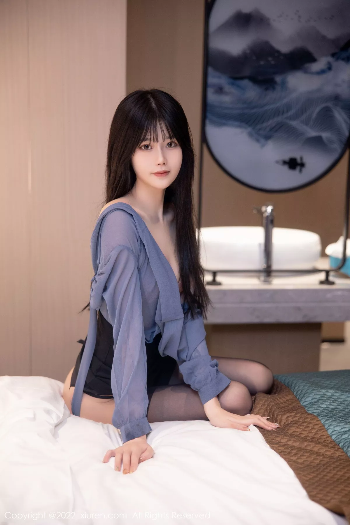 秀人集.com_[XiuRen秀人网]No.5964_模特77qiqi私房半脱露性感淡红色蕾丝内衣配超薄黑丝魅惑写真88P