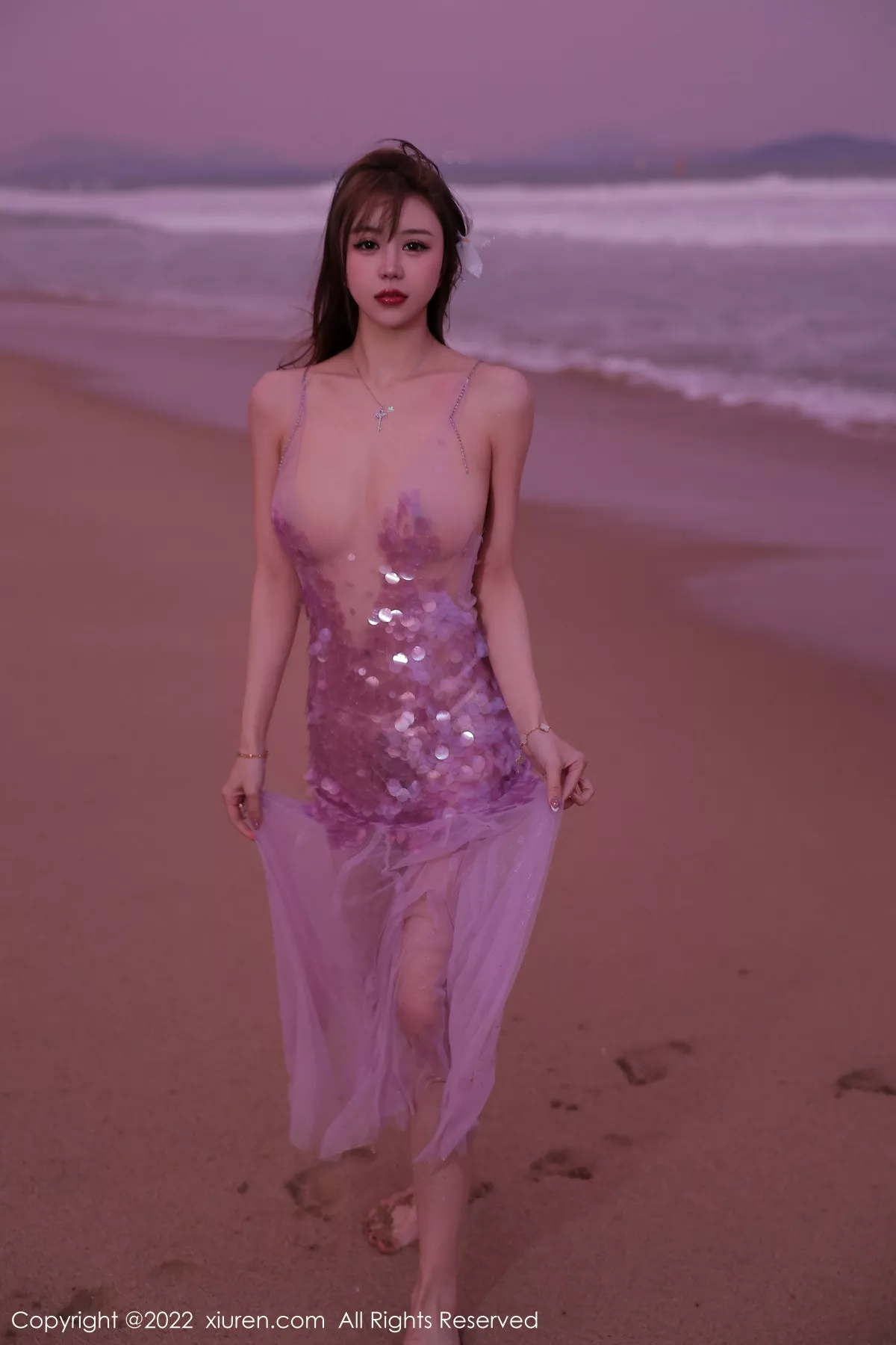 秀人集.com_[XiuRen秀人网]No.5890_模特tina_甜仔海南旅拍沙滩场景粉色真空裙秀凹凸身材诱惑写真53P