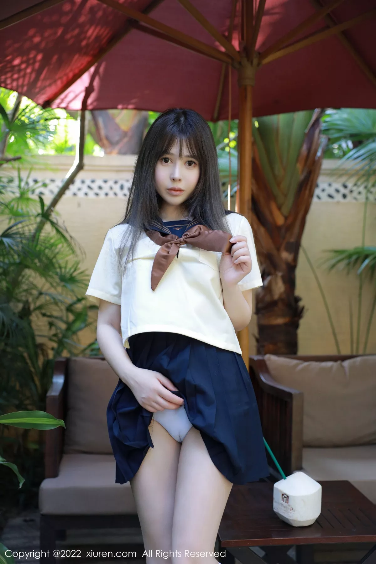 秀人集.com_[XiuRen秀人网]No.6021_女神Evelyn艾莉南京旅拍户外性感白色水手服秀完美身材诱惑写真66P