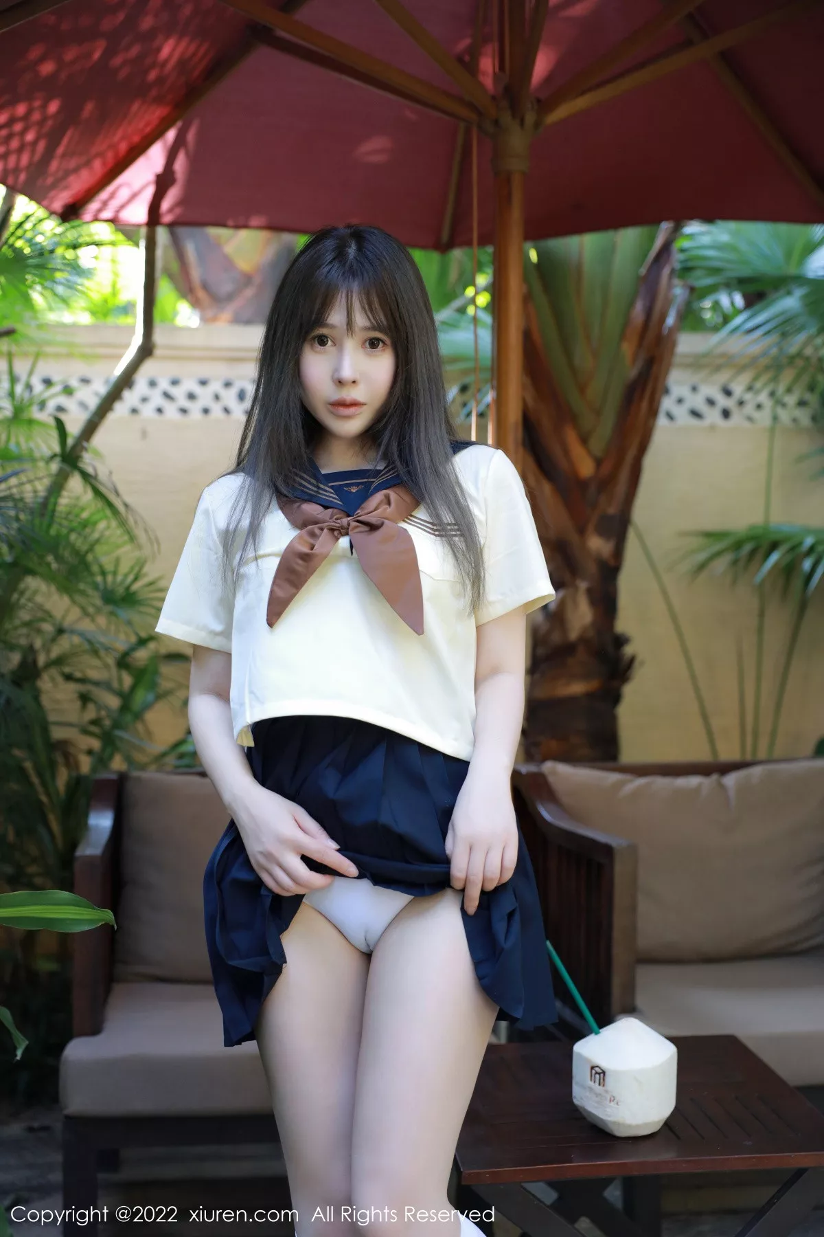 秀人集.com_[XiuRen秀人网]No.6021_女神Evelyn艾莉南京旅拍户外性感白色水手服秀完美身材诱惑写真66P