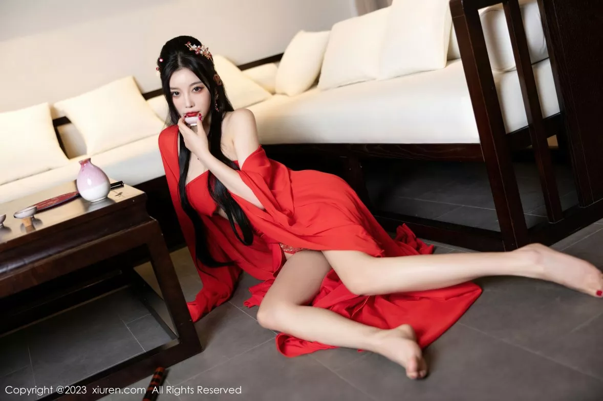 秀人集.com_[XiuRen秀人网]No.6149_女神杨晨晨Yome温泉性感半透红色丝绸秀丰满身材惹火诱惑写真88P