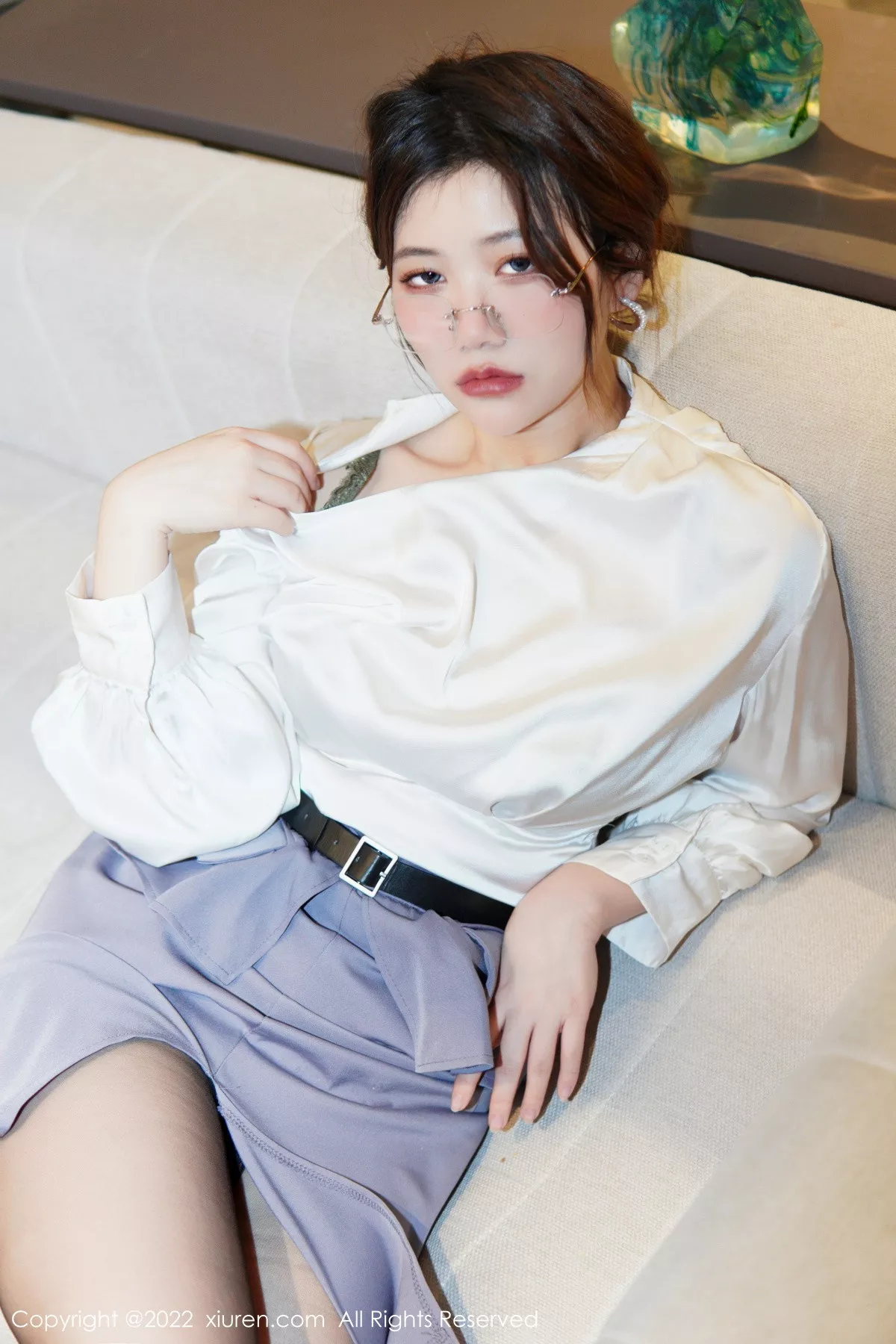 秀人集.com_[XiuRen秀人网]No.6028_模特奈奈子醉酒女教师主题半脱露绿灰色蕾丝内衣撩人诱惑写真79P