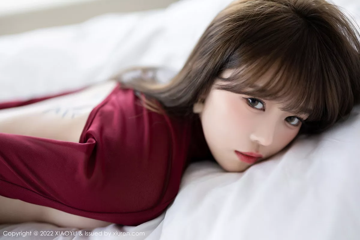 秀人集.com_[XiaoYu画语界]Vol.931_模特奶瓶性感红色皮质连衣短裙配黑丝吊袜秀曼妙身姿迷人写真84P