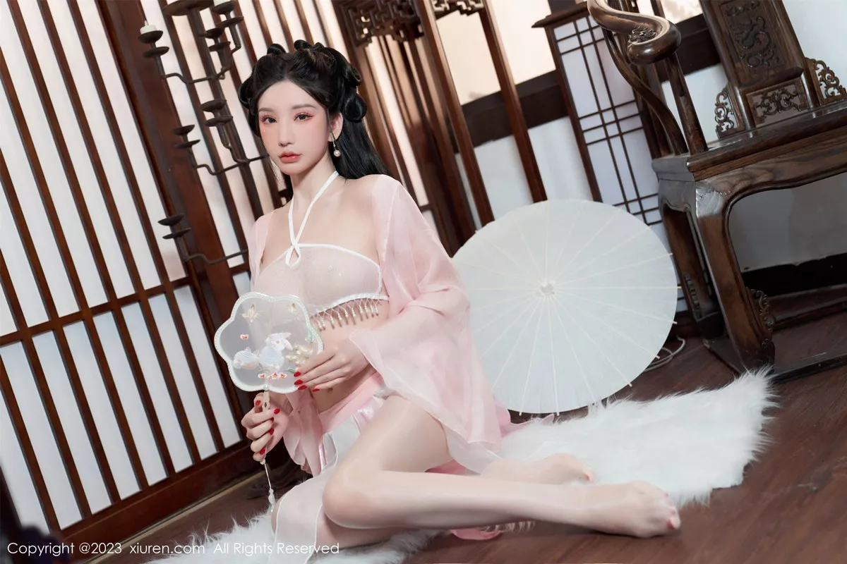 秀人集.com_[XiuRen秀人网]No.6217_女神周于希Sally性感粉色古装服饰配超薄无内肉丝惹火诱惑写真85P