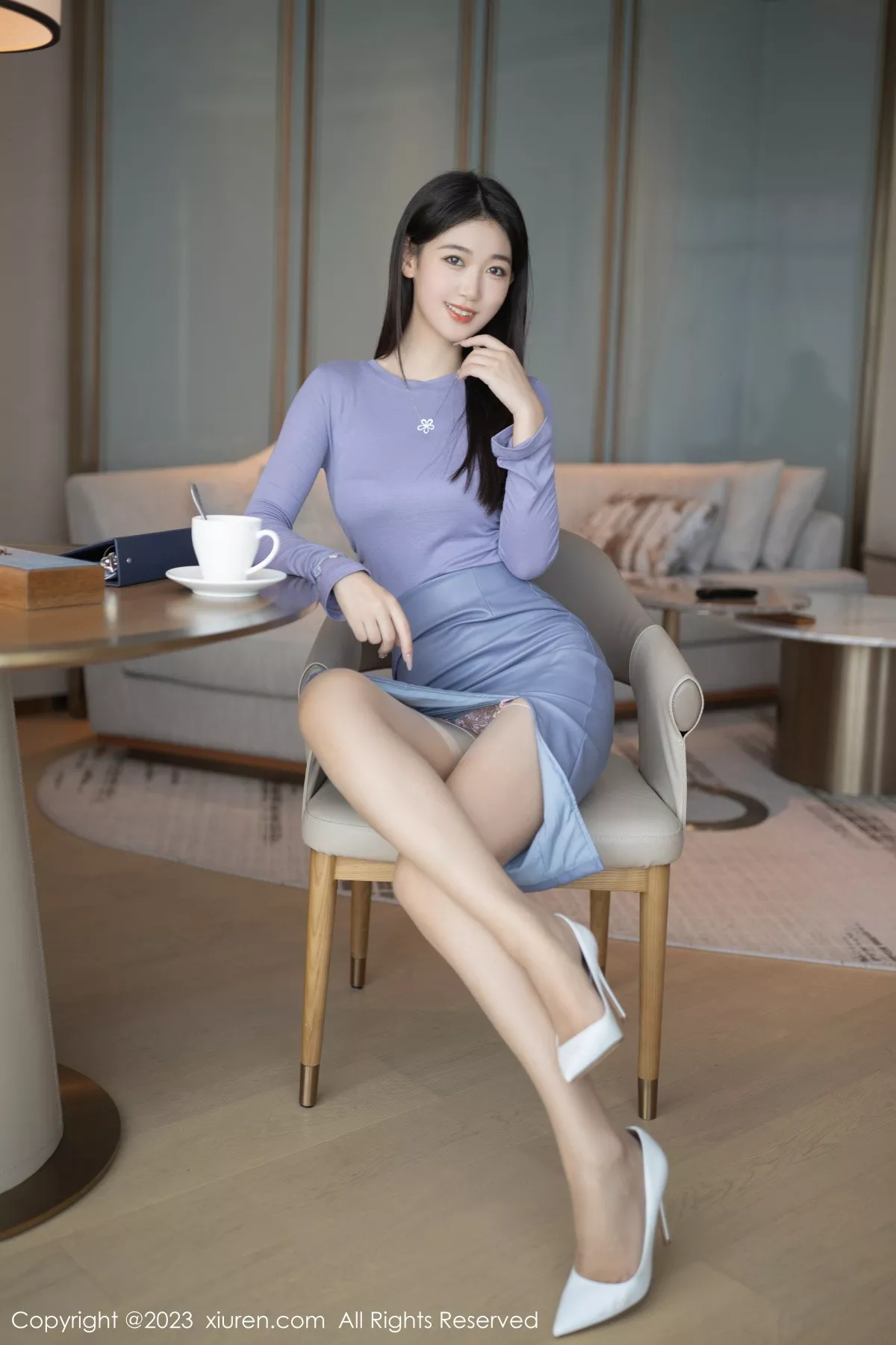 秀人集.com_[XiuRen秀人网]No.6258_模特唐安琪下午茶主题半脱露粉色蕾丝内衣秀曼妙身姿诱惑写真78P