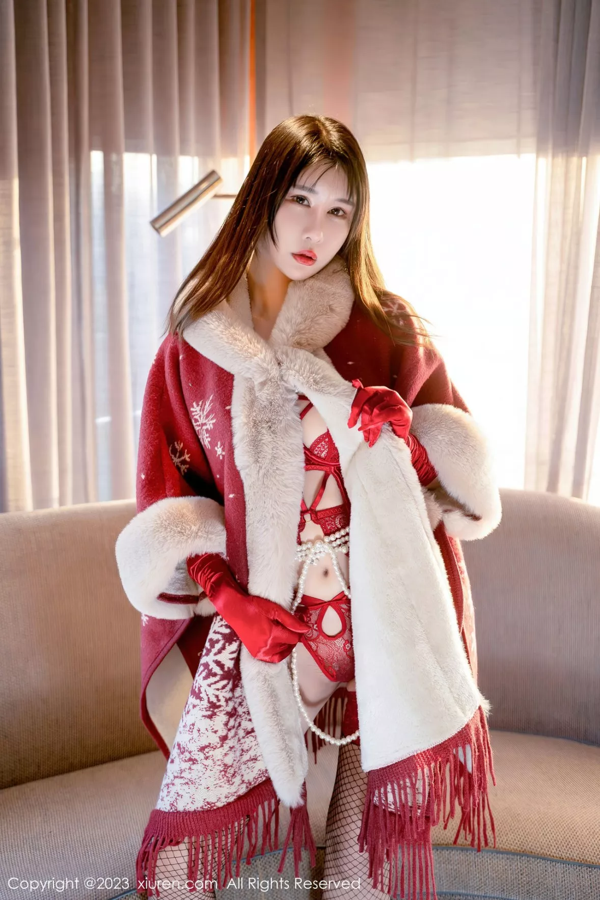 秀人集.com_[XiuRen秀人网]No.6188_模特夏沫沫tifa阳朔旅拍性感红色情趣内衣配黑丝吊袜诱惑写真62P