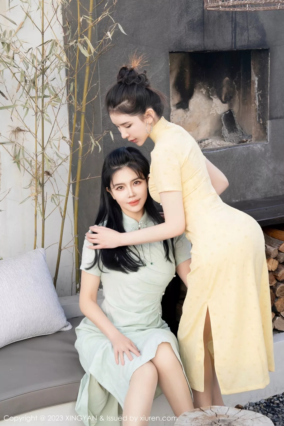 秀人集.com_[XINGYAN星颜社]VOL.183_女神刘钰儿＆李丽莎合集性感轻透旗袍服饰配原色丝袜诱惑写真69P