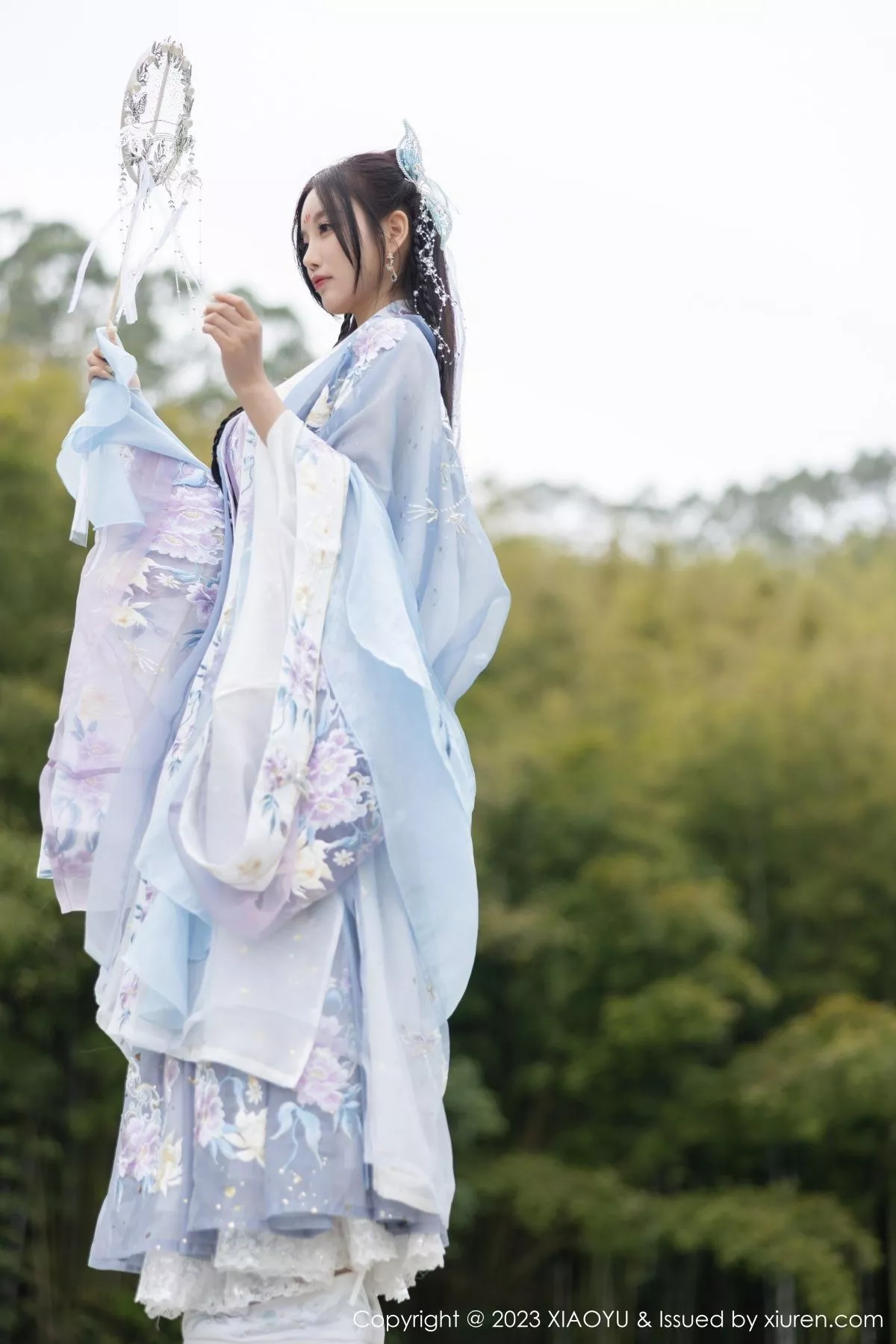 秀人集.com_[XiaoYu画语界]Vol.970_女神杨晨晨Yome脱淡蓝紫色古装服露白色蕾丝内衣完美诱惑写真91P