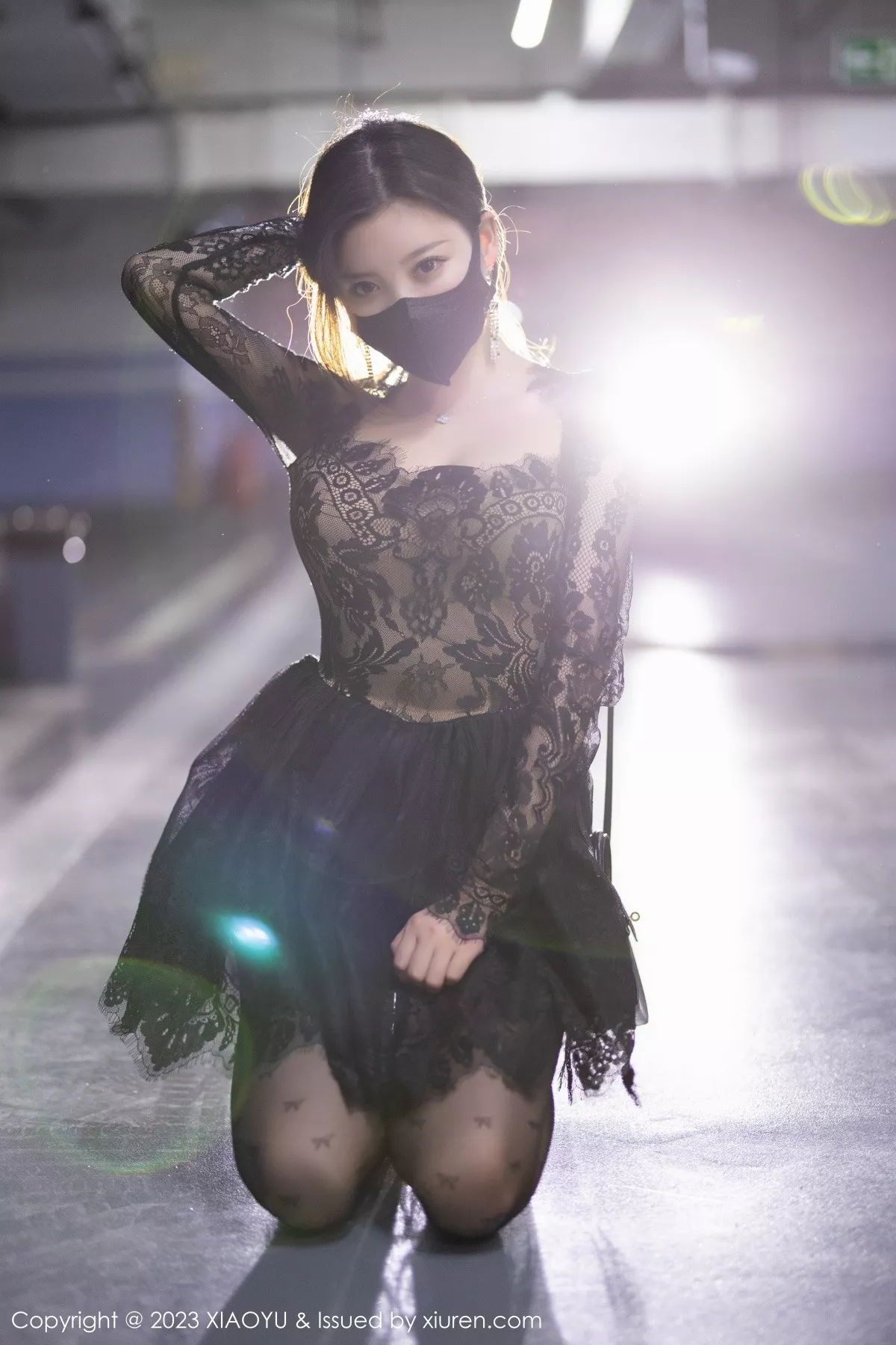 秀人集.com_[XiaoYu画语界]Vol.988_女神杨晨晨Yome性感黑色蕾丝连衣短裙露黑色内衣完美诱惑写真92P