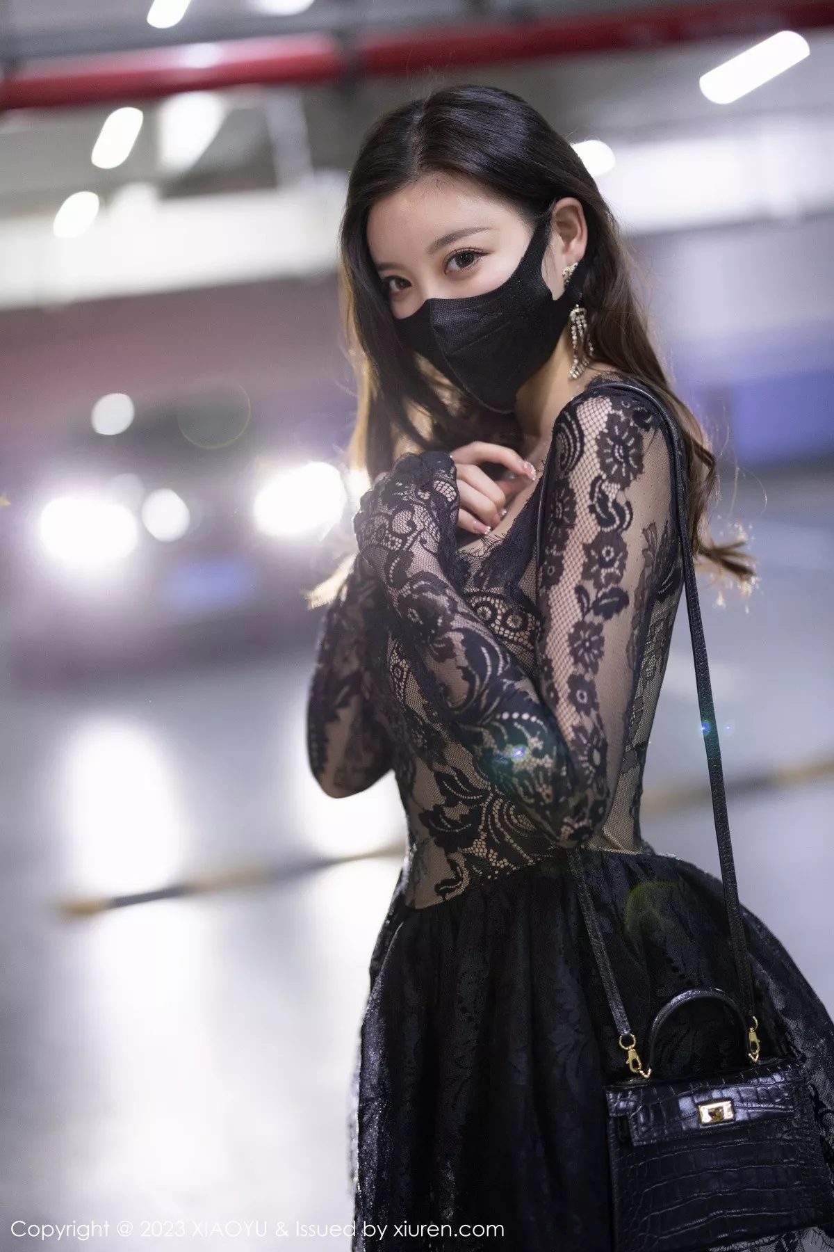 秀人集.com_[XiaoYu画语界]Vol.988_女神杨晨晨Yome性感黑色蕾丝连衣短裙露黑色内衣完美诱惑写真92P