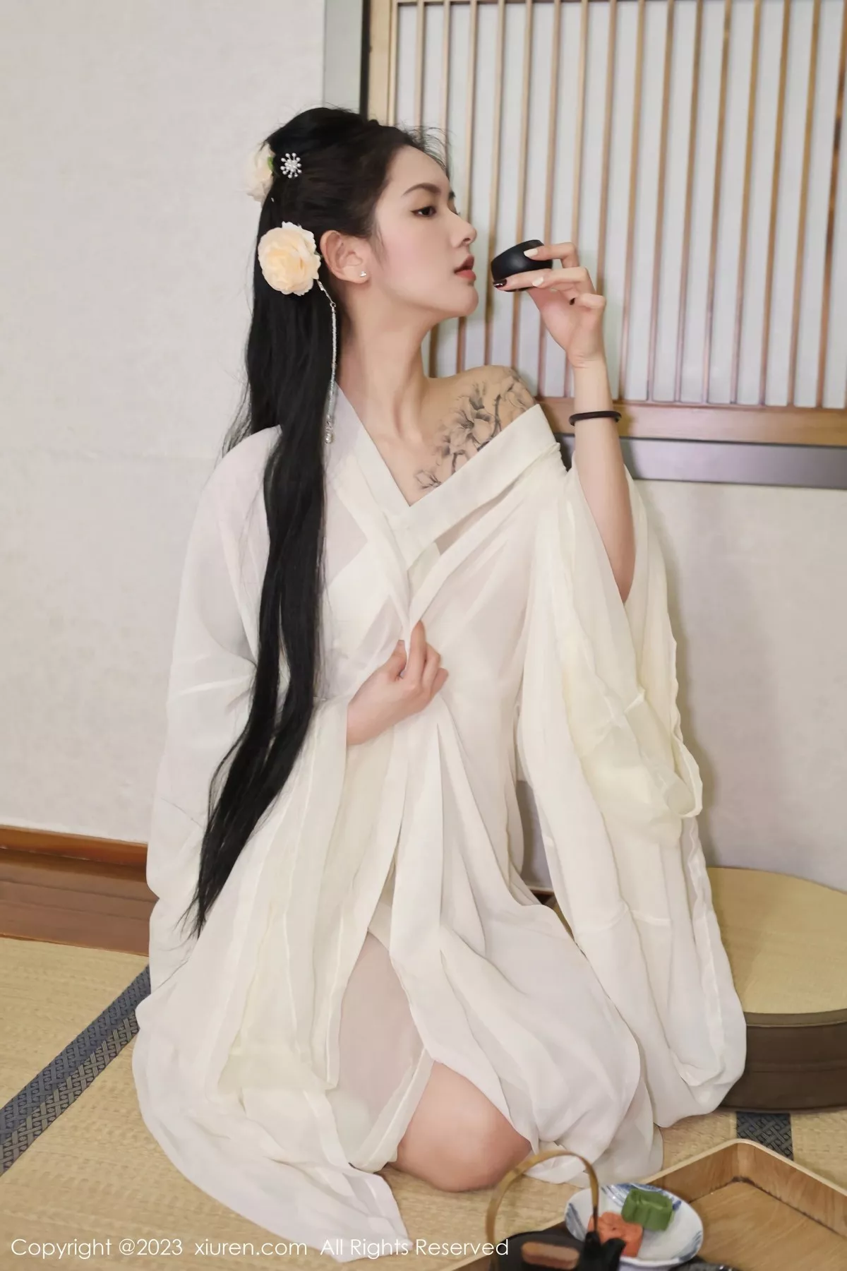 秀人集.com_[XiuRen秀人网]No.6430_模特乔一一温泉浴池白纱轻透古装服饰秀惹火身材极致诱惑写真82P