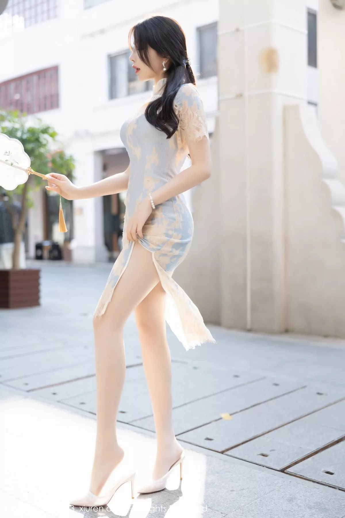 秀人集.com_[XiuRen秀人网]No.6434_女神徐莉芝Booty脱浅色旗袍露蓝浅色蕾丝内衣开档肉丝诱惑写真87P