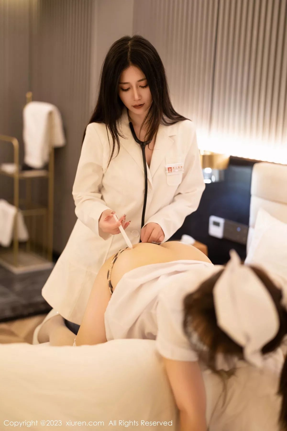 秀人集.com_[XiuRen秀人网]No.6312_模特合集女神icy猪＆laura阿姣医生与护士主题性感内衣诱惑写真99P