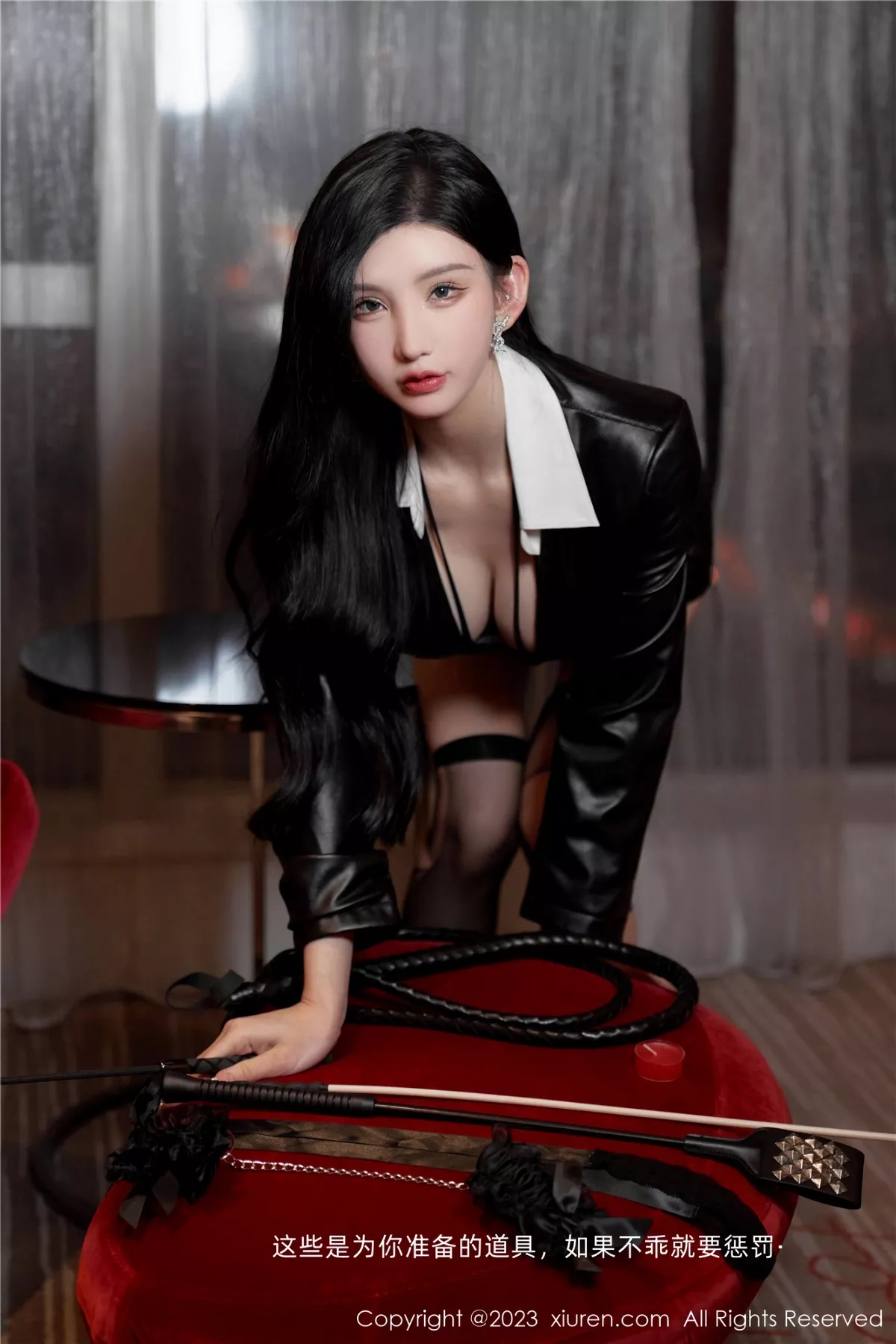 秀人集.com_[XiuRen秀人网]No.6510_女神周于希Sally脱黑皮外衣露性感黑色情趣连体衣惹火诱惑写真83P