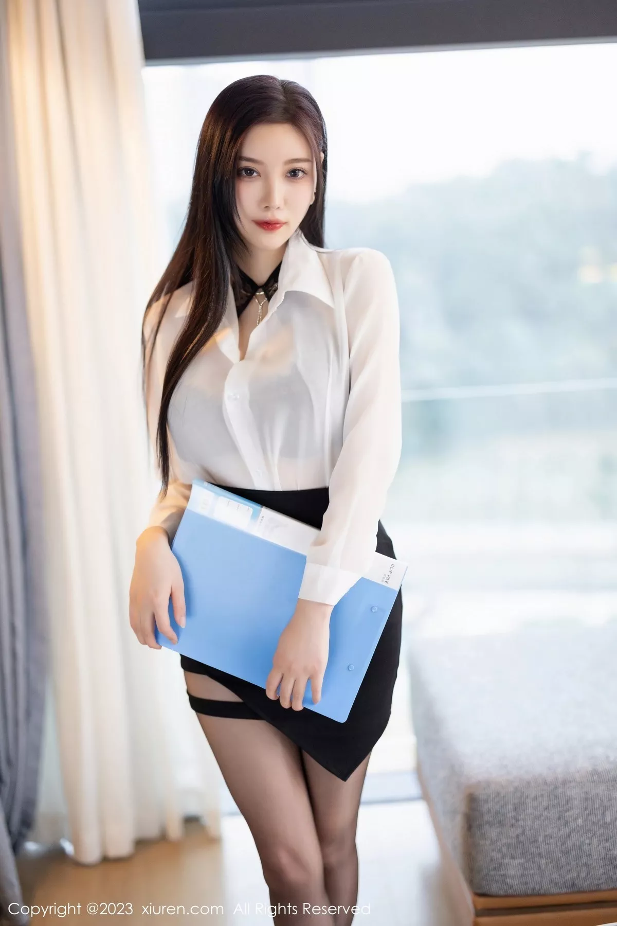 秀人集.com_[XiuRen秀人网]No.6511_女神杨晨晨Yome性感白T配黑短裙露黑色蕾丝内衣完美诱惑写真90P