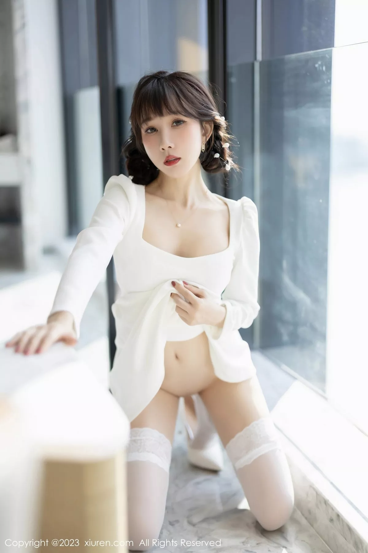 秀人集.com_[XiuRen秀人网]No.6528_模特波巧酱私房露白色蕾丝内衣配白丝吊袜秀惹火身材诱惑写真71P