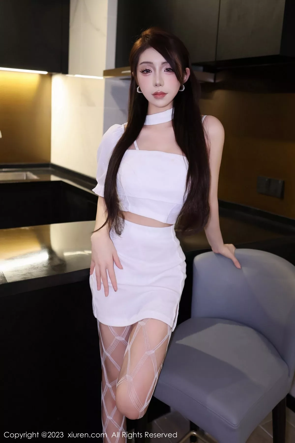 秀人集.com_[XiuRen秀人网]No.6555_模特金幼汐Vivian私房半脱露性感白色蕾丝轻透内衣惹火诱惑写真81P