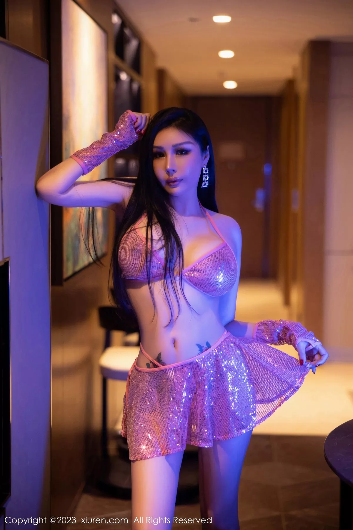 秀人集.com_[XiuRen秀人网]No.6574_模特田冰冰私房性感粉色轻透情趣内衣秀丰满妖娆身姿诱惑写真70P