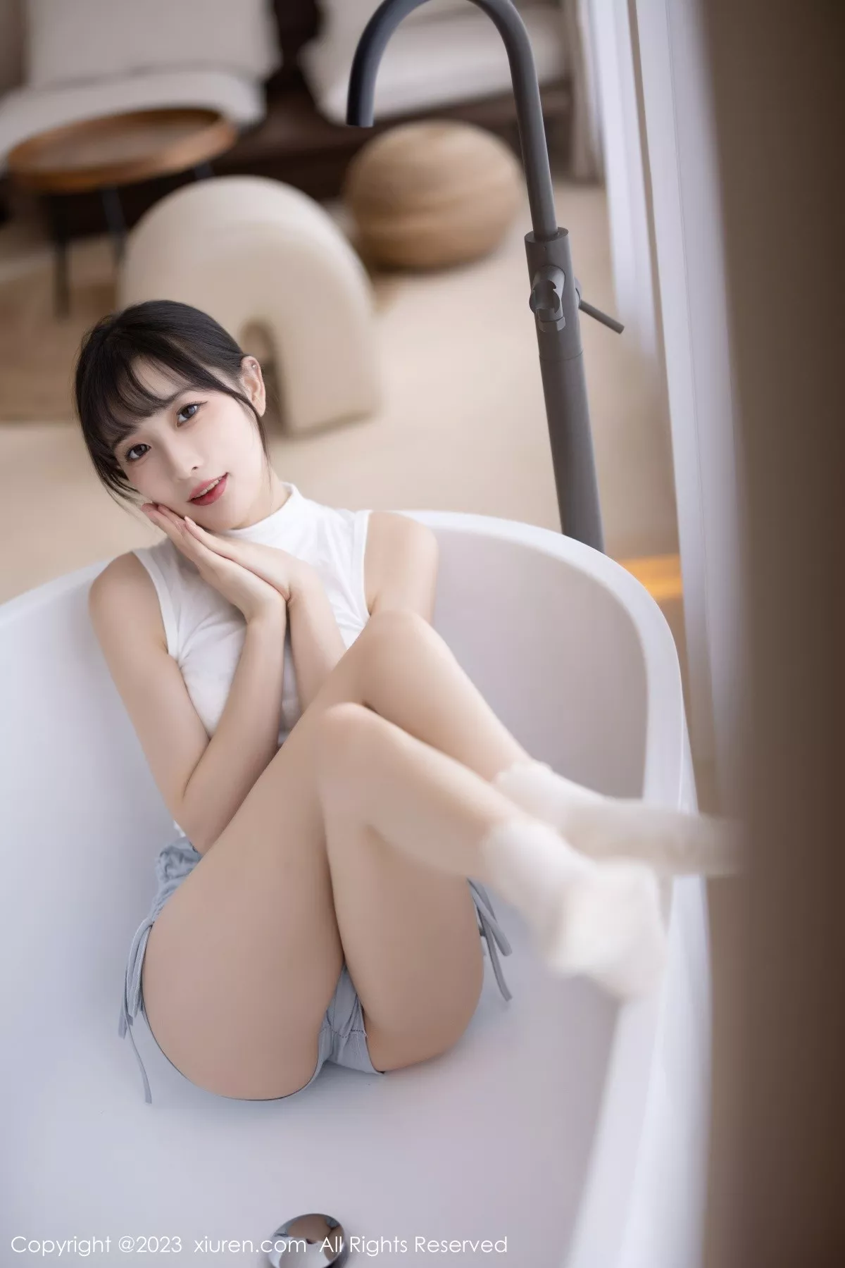 秀人集.com_[XiuRen秀人网]No.6455_模特林星阑蓝灰色连衣短裙露米色蕾丝内衣秀曼妙身姿诱惑写真83P