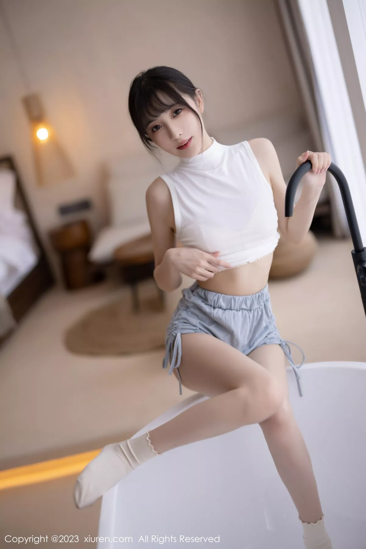 秀人集.com_[XiuRen秀人网]No.6455_模特林星阑蓝灰色连衣短裙露米色蕾丝内衣秀曼妙身姿诱惑写真83P