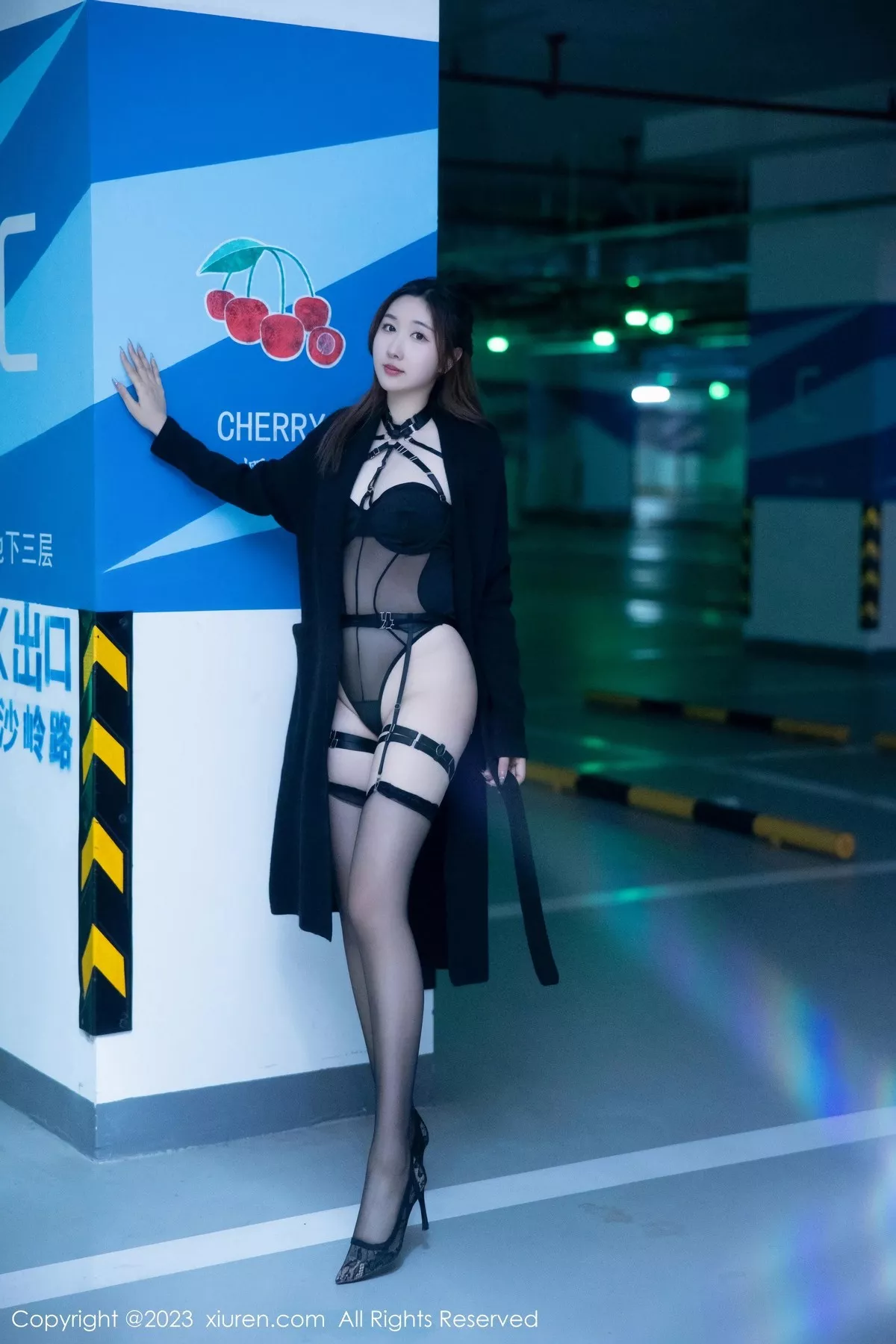 秀人集.com_[XiuRen秀人网]No.6650_模特江真真性感黑色薄透情趣内衣配黑丝吊袜秀惹火身材诱惑写真88P