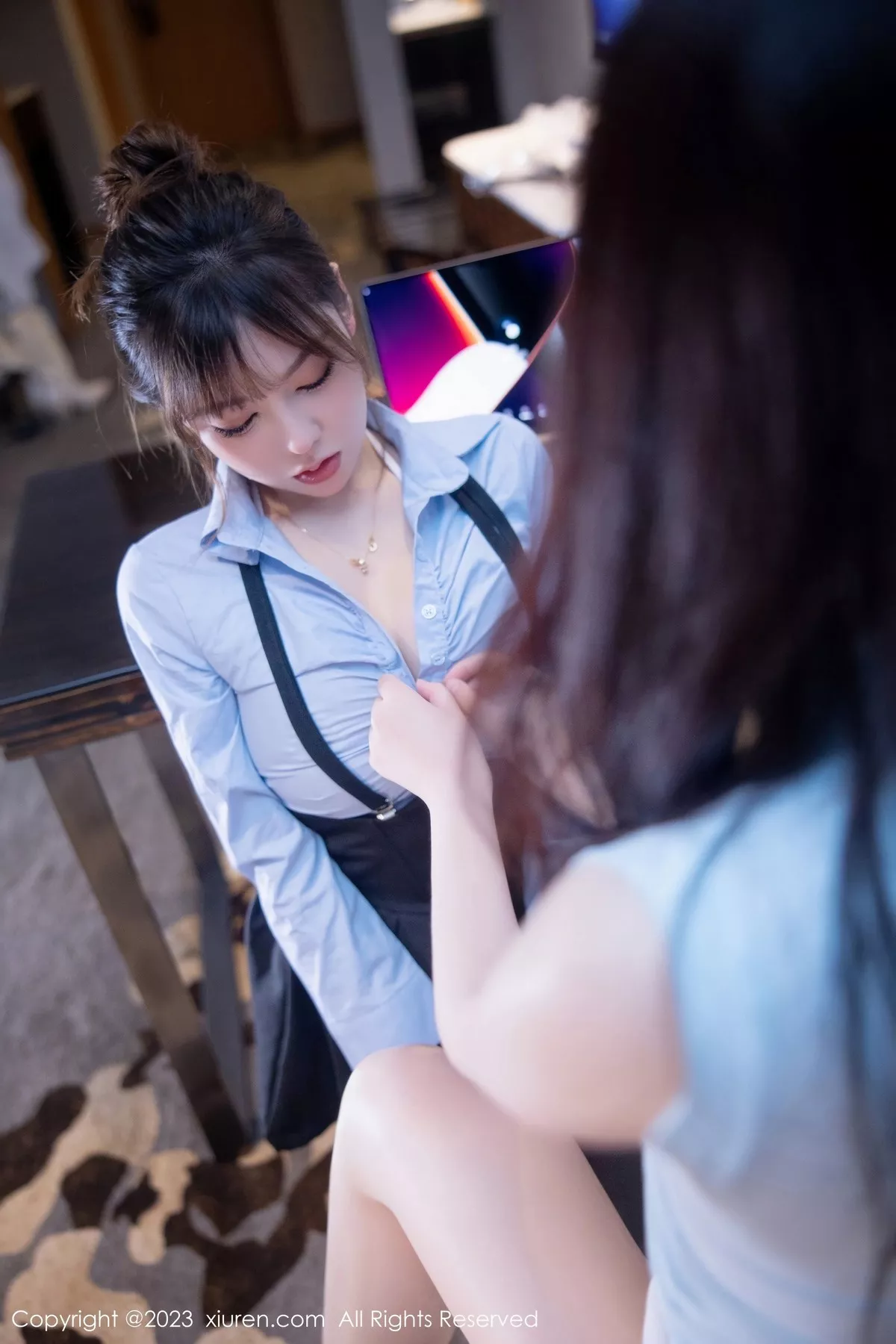 秀人集.com_[XiuRen秀人网]No.6645_模特萌汉药baby＆arude薇薇性感姐妹花超薄肉丝秀美腿诱惑写真82P