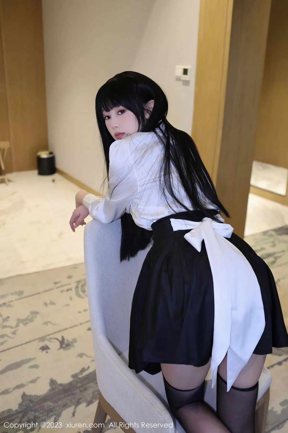 秀人集.com_[XiuRen秀人网]No.6685_模特早川京子私房床上情趣捆绑半脱露黑色情趣内衣惹火诱惑写真83P