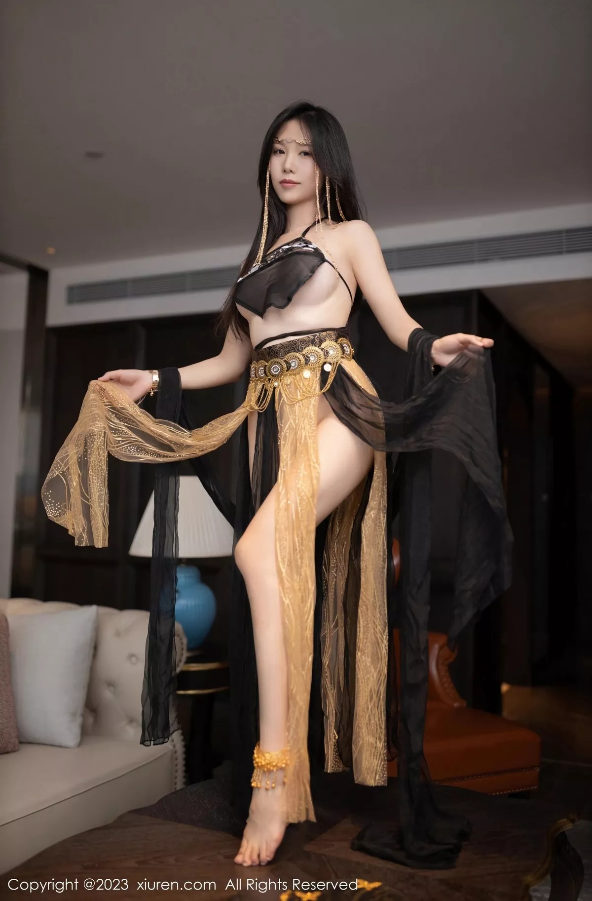 秀人集.com_[XiuRen秀人网]No.6706_模特利世私房性感黑色轻透西域风情服秀惹火身材极致诱惑写真81P