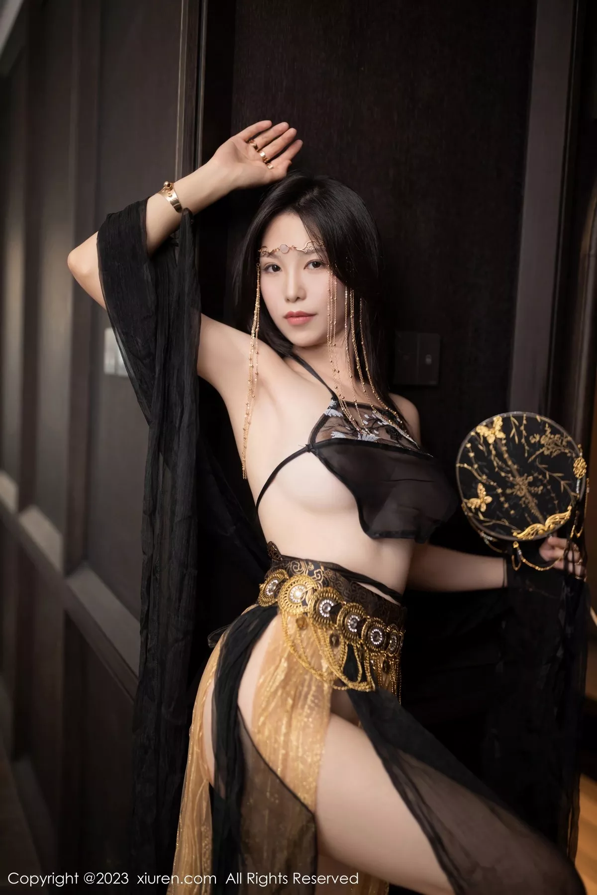 秀人集.com_[XiuRen秀人网]No.6706_模特利世私房性感黑色轻透西域风情服秀惹火身材极致诱惑写真81P