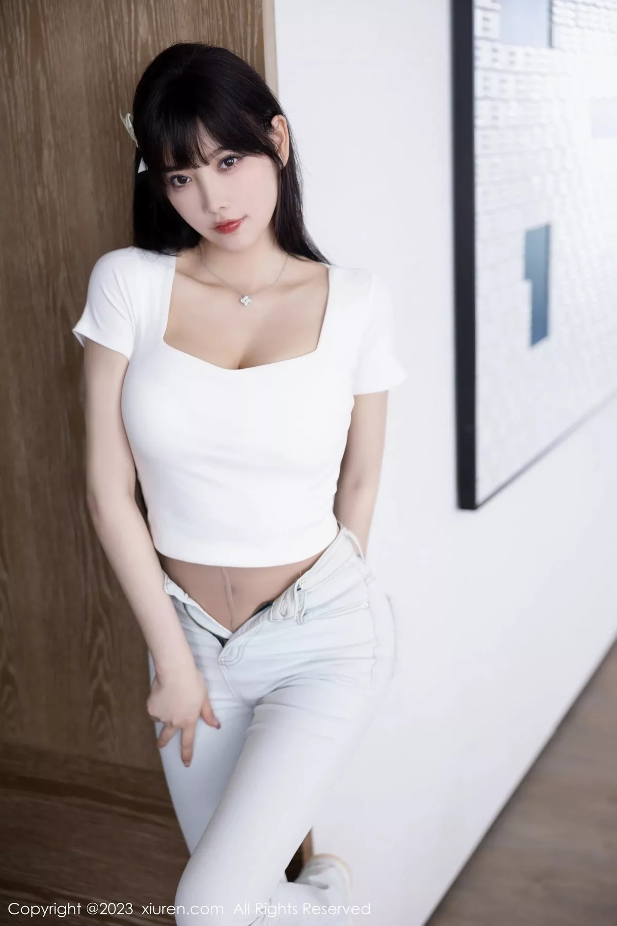 秀人集.com_[XiuRen秀人网]No.6707_女神杨晨晨Yome私房性感浅色内衣配超薄无内肉丝完美诱惑写真90P