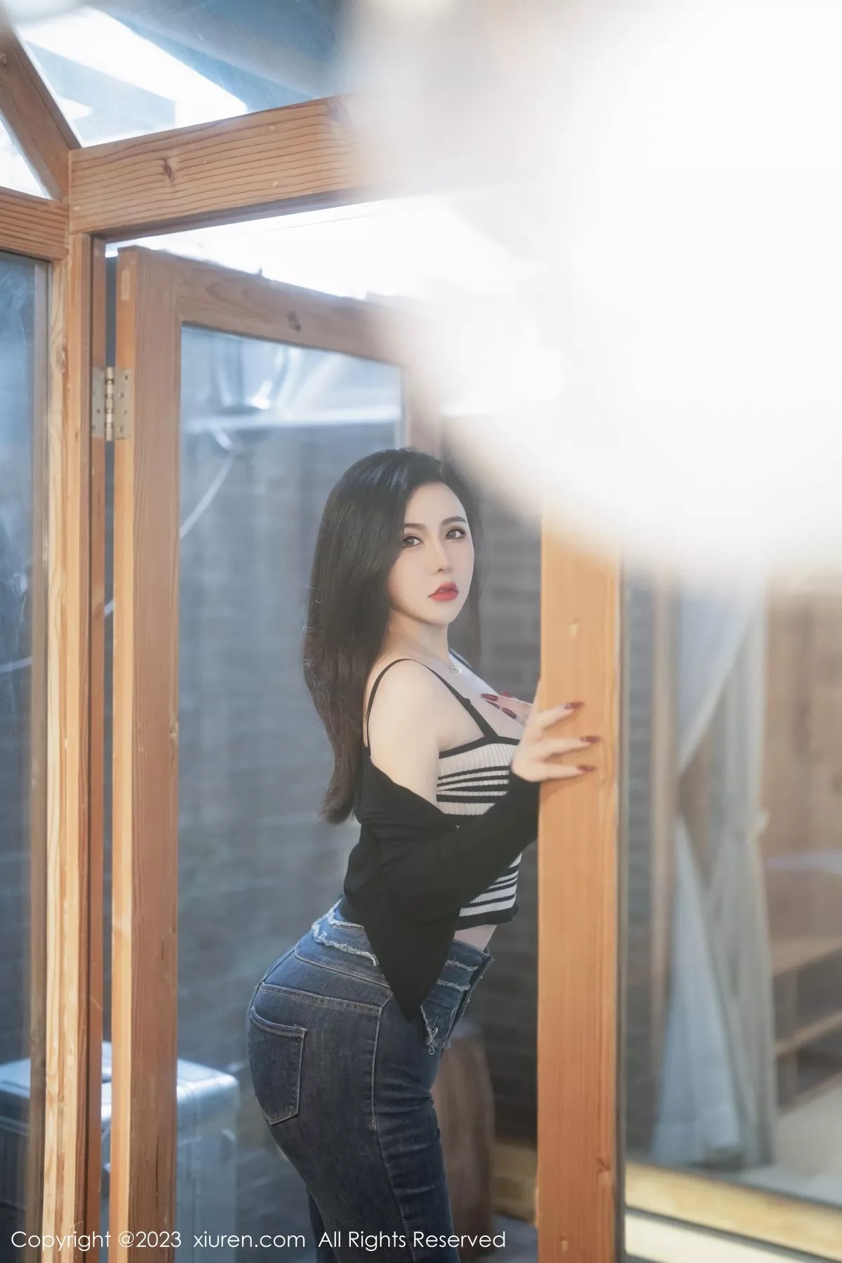 秀人集.com_[MFStar模范学院]Vol.618_模特伊诺性感黑色高叉连体内衣配黑丝袜秀丰胸肥臀撩人诱惑写真61P