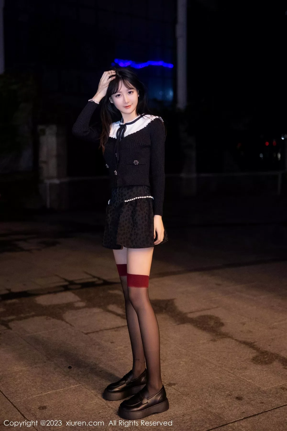 秀人集.com_[XiuRen秀人网]No.6724_模特幼幼喝酒主题性感黑色情趣服配黑丝袜秀完美身材诱惑写真80P