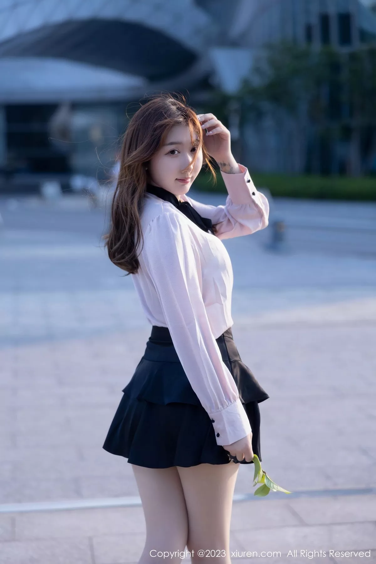 秀人集.com_[XiuRen秀人网]No.6721_模特江真真淡粉色T恤配黑短裙露性感黑色轻透内衣完美诱惑写真80P