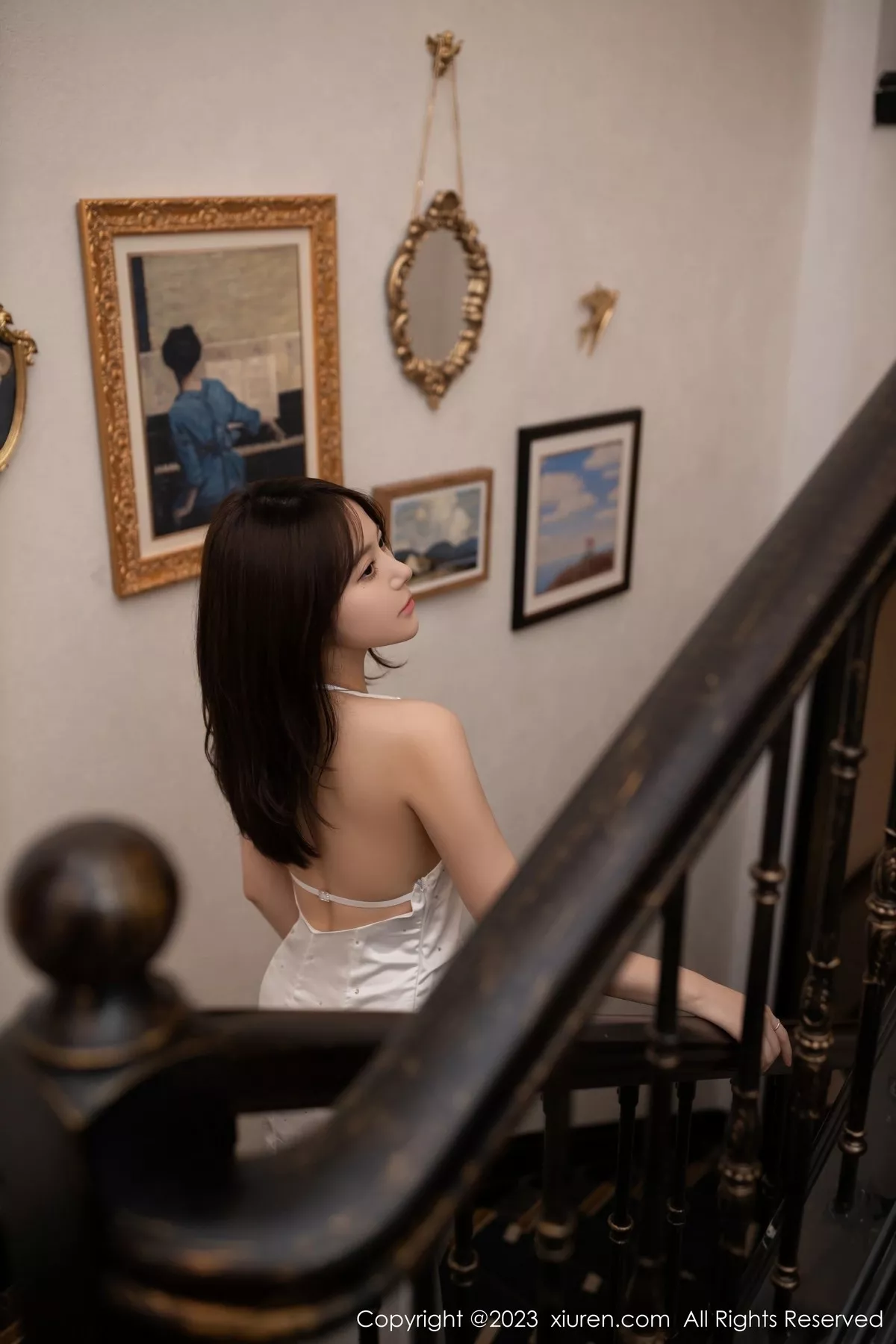 秀人集.com_[XiuRen秀人网]No.6732_模特鱼子酱Fish性感白色连衣裙配原色丝袜秀曼妙身姿诱惑写真80P