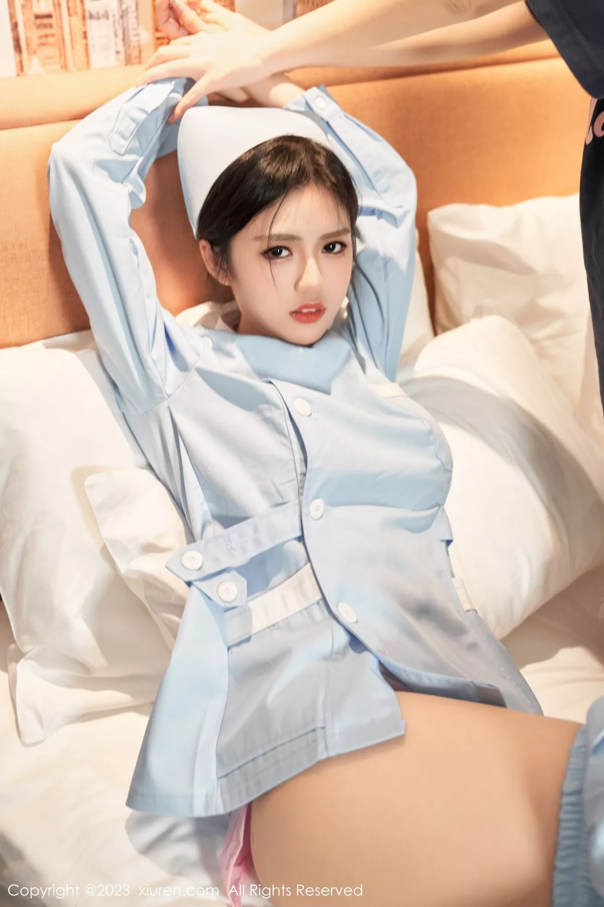秀人集.com_[XiuRen秀人网]No.6745_模特浅浅Danny淡蓝护士服露粉色情趣服饰秀豪乳极致诱惑写真85P