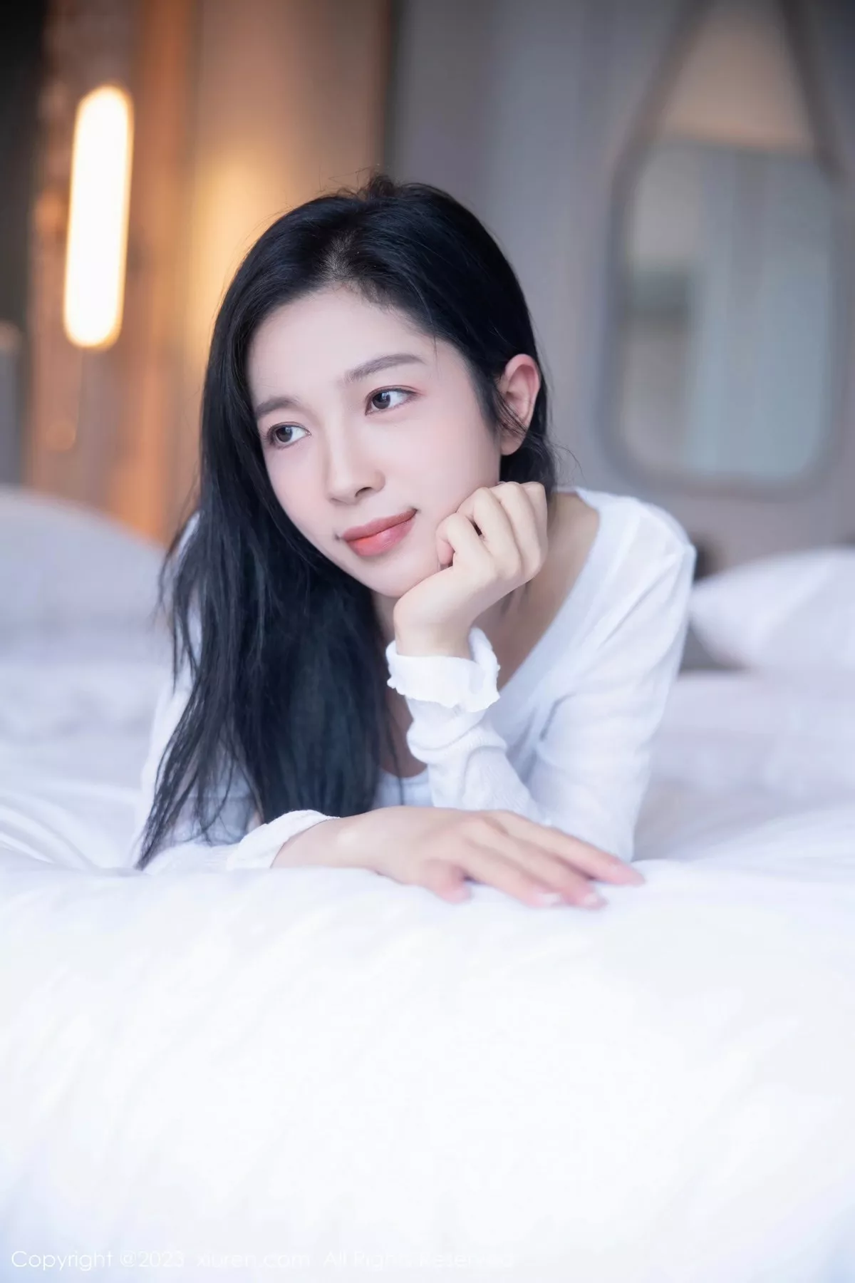 秀人集.com_[XiuRen秀人网]No.6619_模特茜茜Kimi性感白色轻透上衣配运动内裤秀曼妙身姿诱惑写真96P