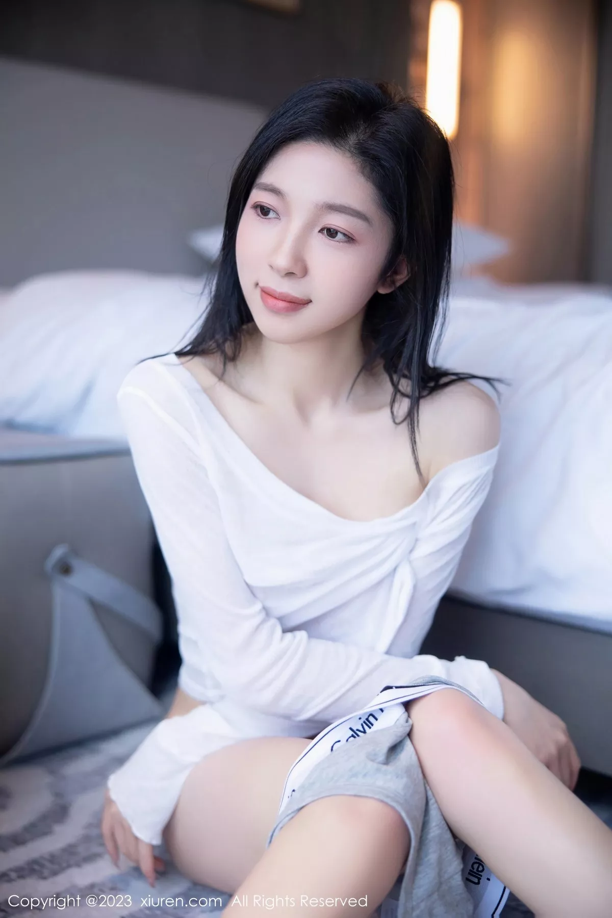 秀人集.com_[XiuRen秀人网]No.6619_模特茜茜Kimi性感白色轻透上衣配运动内裤秀曼妙身姿诱惑写真96P