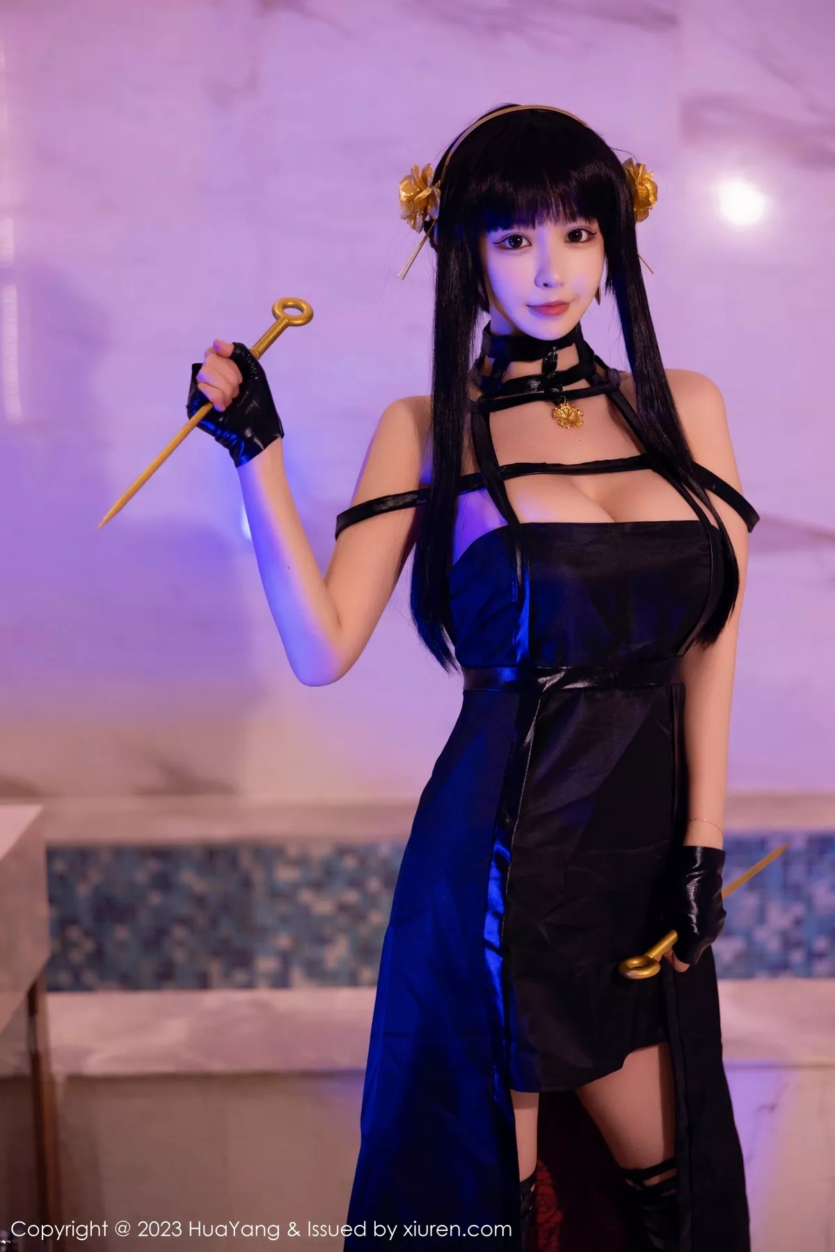 秀人集.com_[HuaYang花漾]Vol.534_女神朱可儿Flora性感黑色连衣裙配超薄黑丝秀丰满身材诱惑写真75P