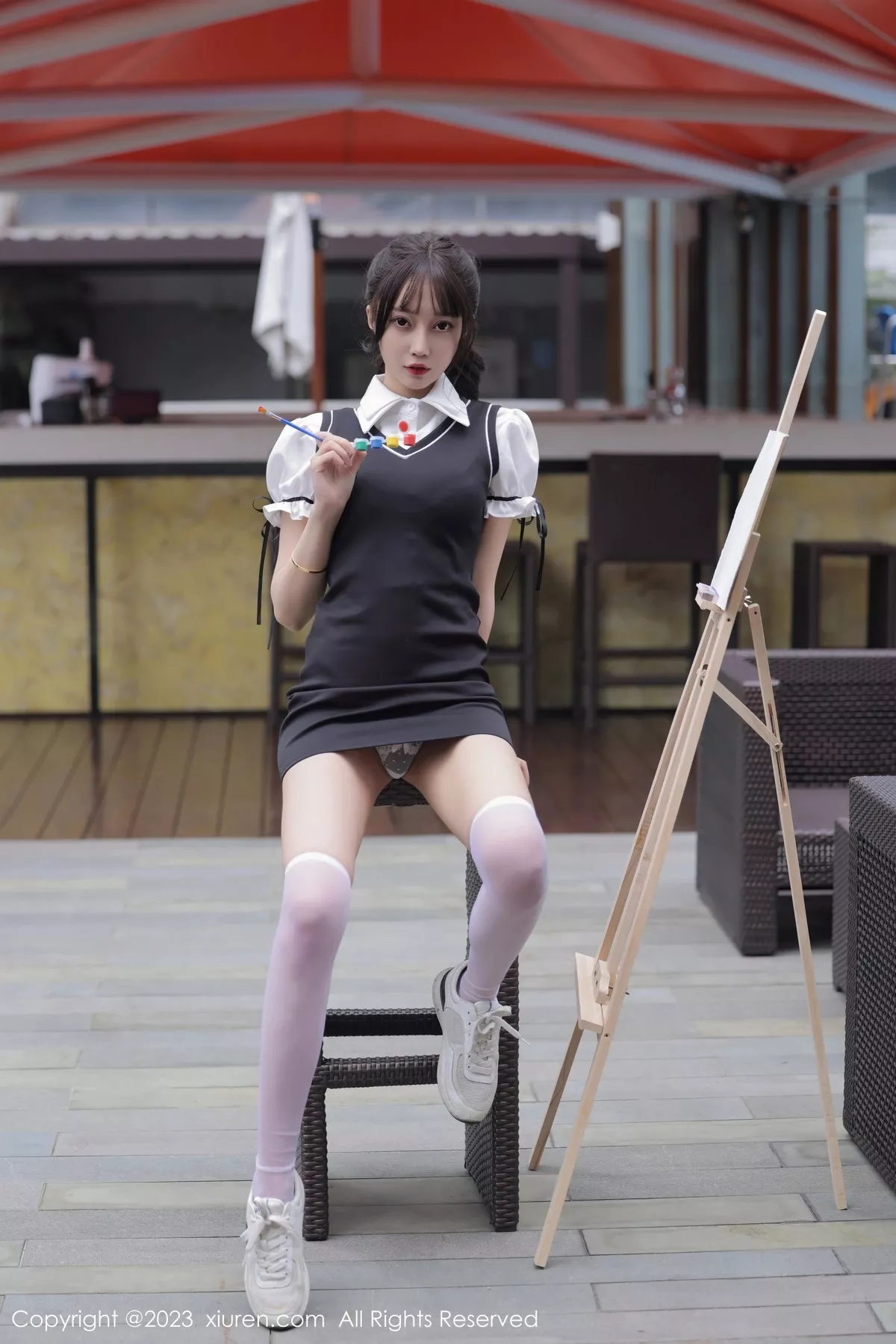 秀人集.com_[XiuRen秀人网]No.6889_模特玥儿玥er脱性感白T露白色内衣配白丝袜秀曼妙身姿诱惑写真72P