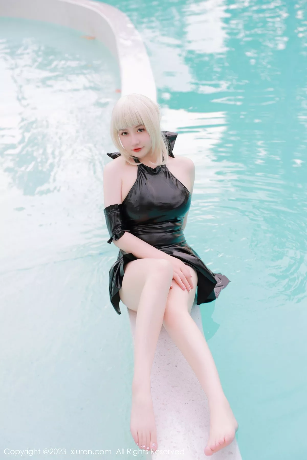 秀人集.com_[XiuRen秀人网]No.6984_模特养乐多DoDo性感黑色Cosplay装扮秀丰满身材惹火诱惑写真75P