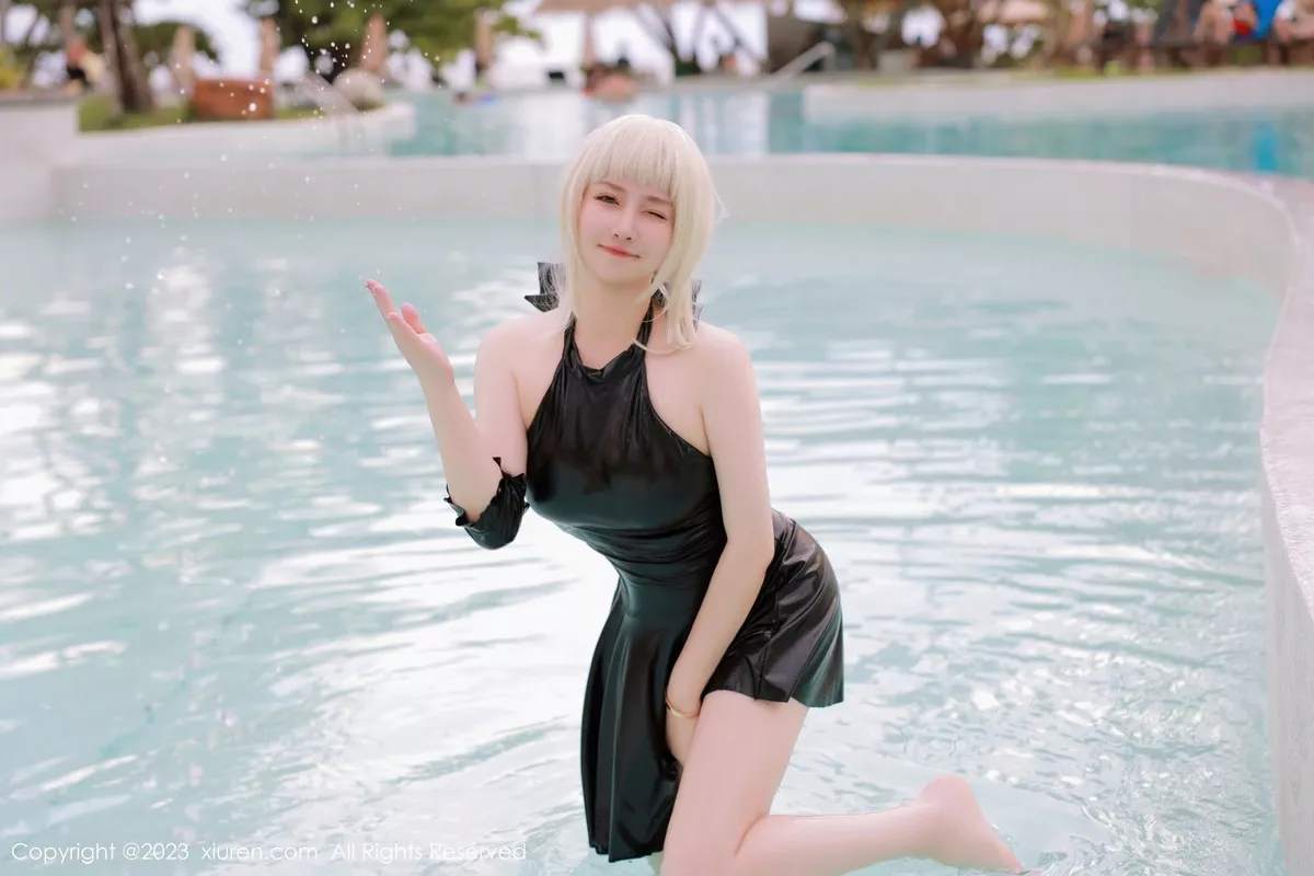 秀人集.com_[XiuRen秀人网]No.6984_模特养乐多DoDo性感黑色Cosplay装扮秀丰满身材惹火诱惑写真75P