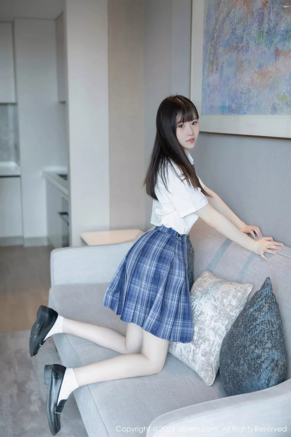 秀人集.com_[XiuRen秀人网]No.6993_模特林悠悠白色上衣配格子短裙露浅色内衣秀曼妙身姿诱惑写真103P