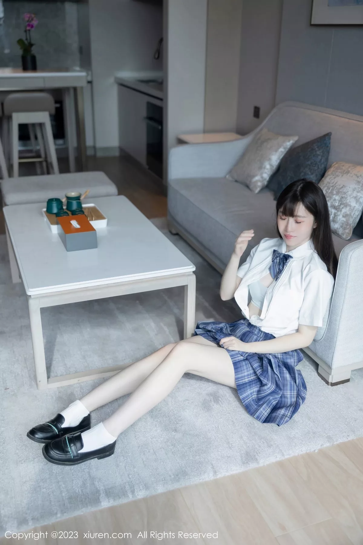 秀人集.com_[XiuRen秀人网]No.6993_模特林悠悠白色上衣配格子短裙露浅色内衣秀曼妙身姿诱惑写真103P