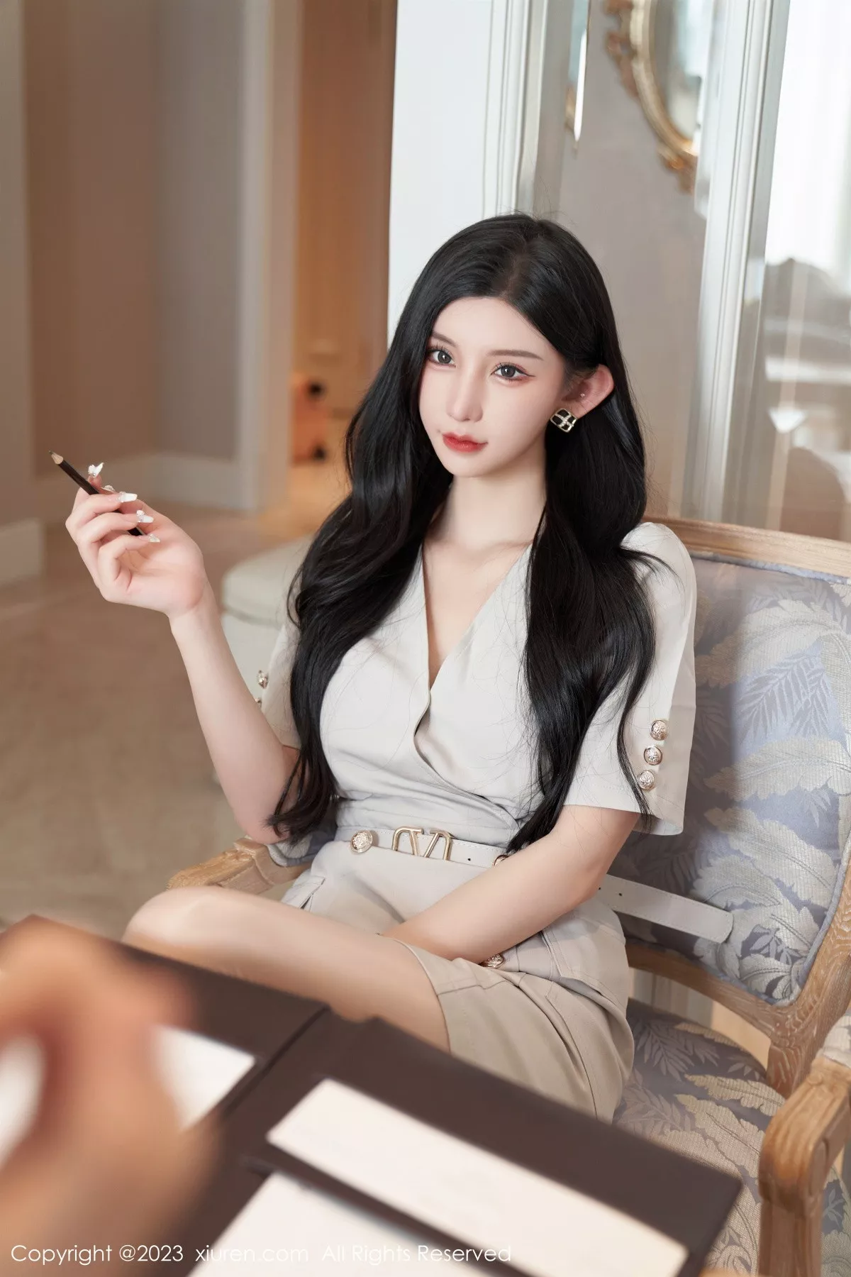 秀人集.com_[XiuRen秀人网]No.7157_女神周于希Sally办公室剧情肉色薄透连体衣秀火辣身材诱惑写真100P