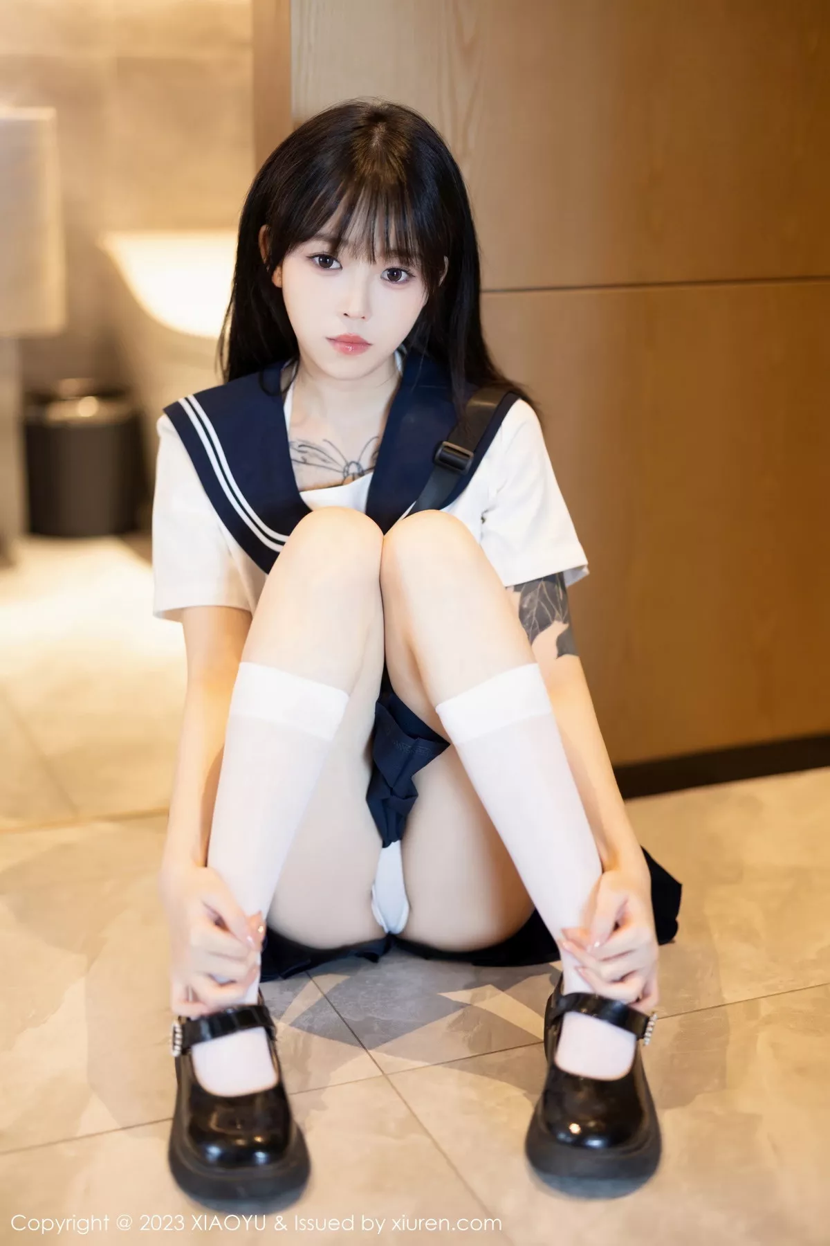 秀人集.com_[XiaoYu画语界]Vol.1087_模特奶瓶性感白色学妹服饰露白色情趣内衣秀曼妙身姿诱惑写真88P