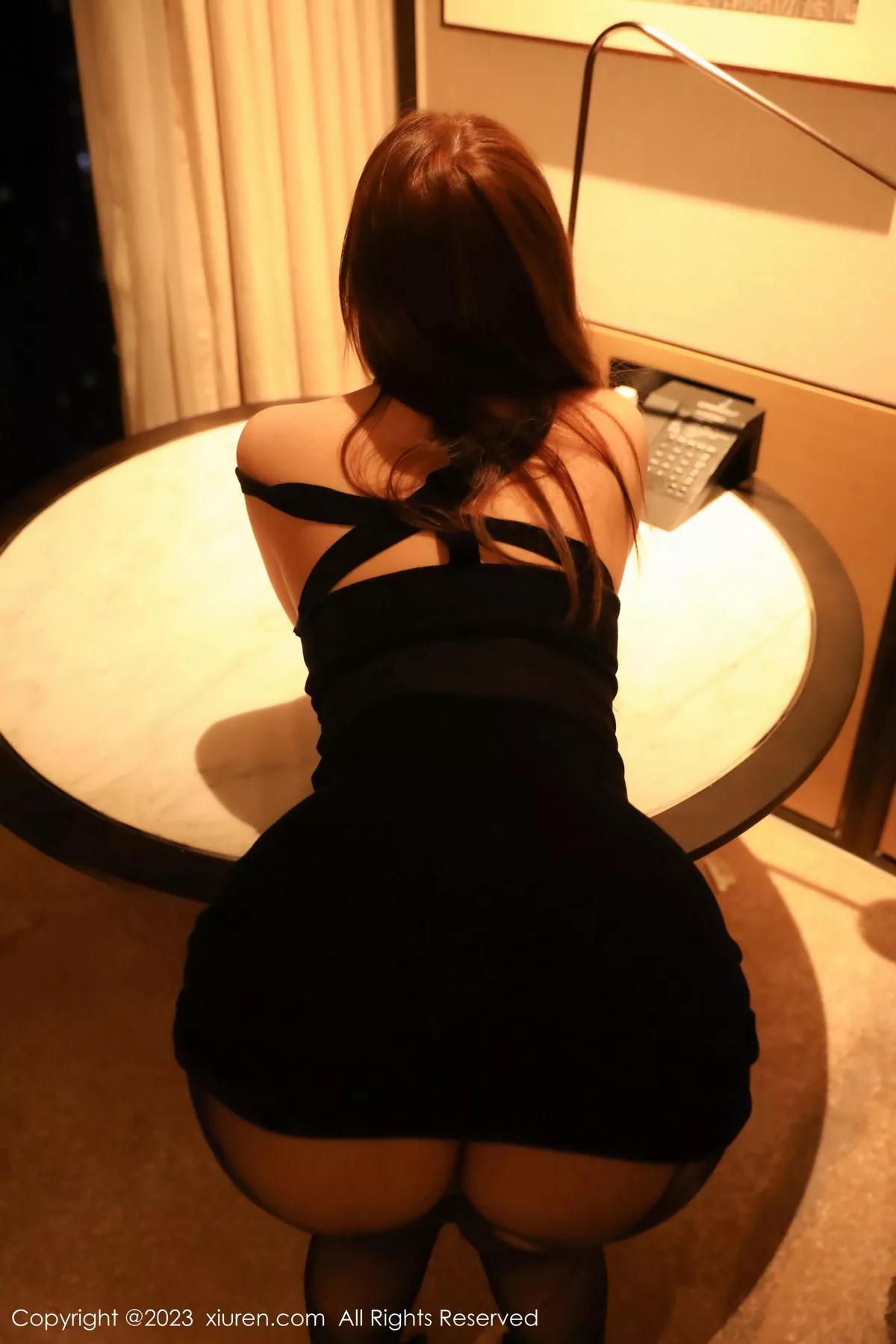 秀人集.com_[XiuRen秀人网]No.7229_模特江真真黑色露肩连衣短裙配超薄黑丝情趣捆绑撩人诱惑写真98P