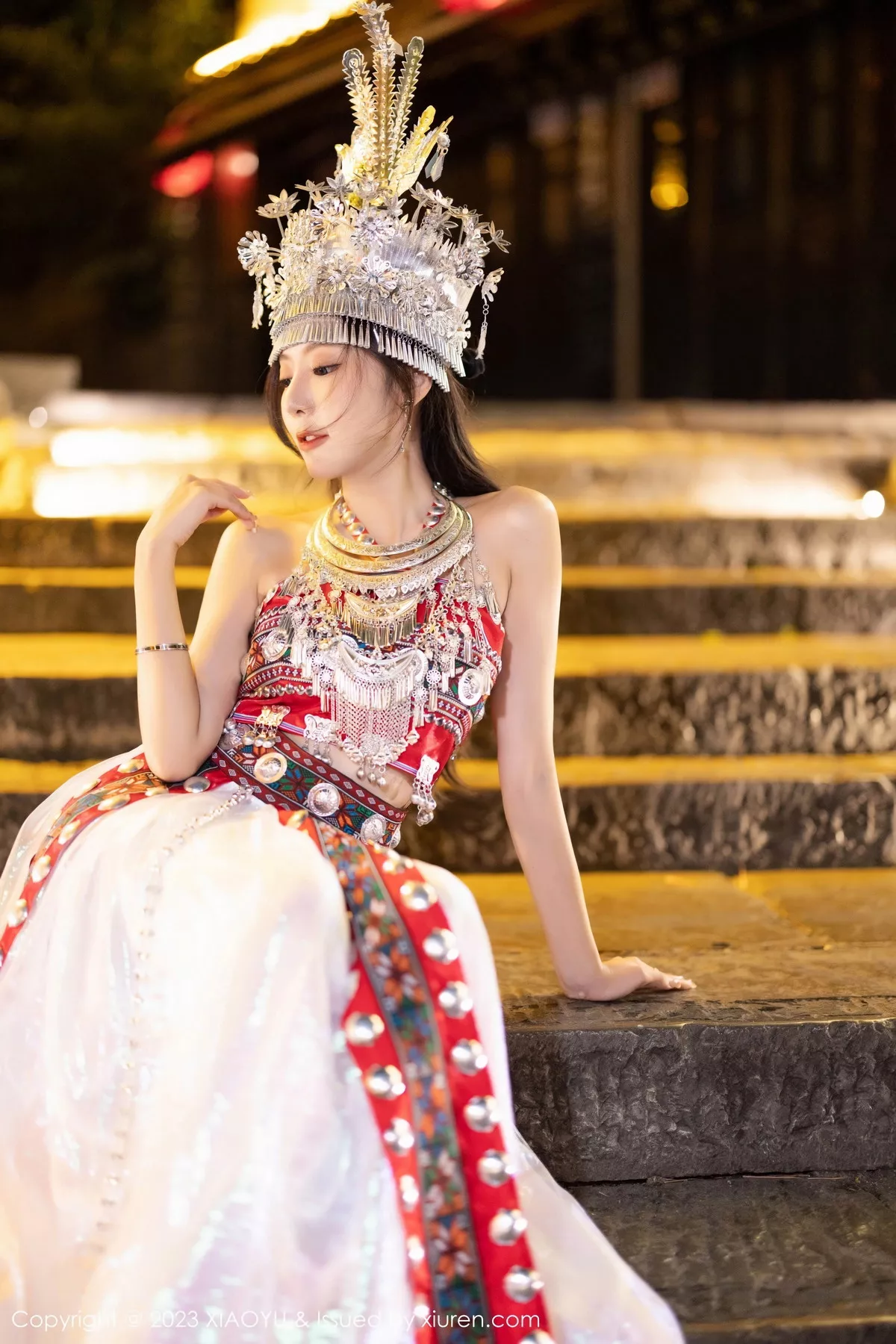 秀人集.com_[XiaoYu画语界]Vol.1091_女神王馨瑶yanni性感黑色薄纱服配开档黑丝秀曼妙身姿诱惑写真82P