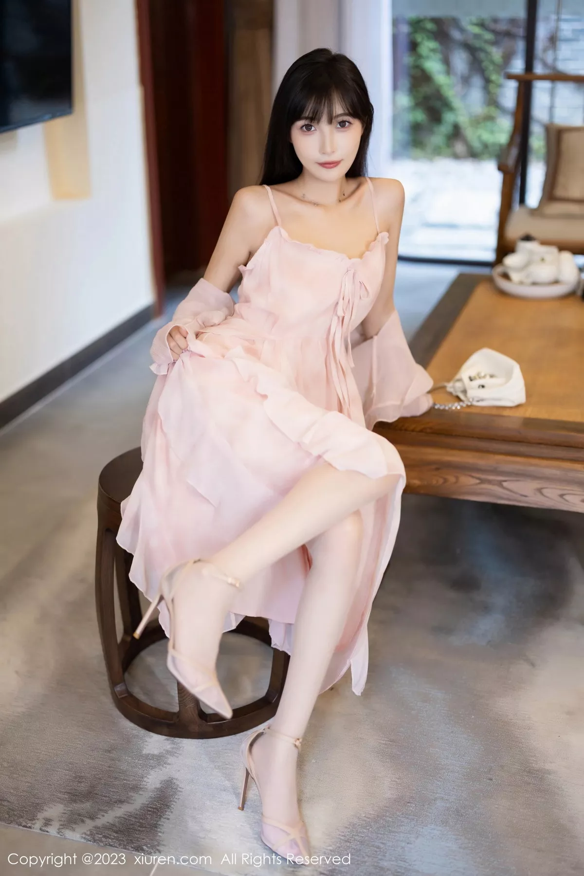 秀人集.com_[XiuRen秀人网]No.7263_模特林星阑性感粉色连衣长裙露粉色内衣配粉丝袜完美诱惑写真83P