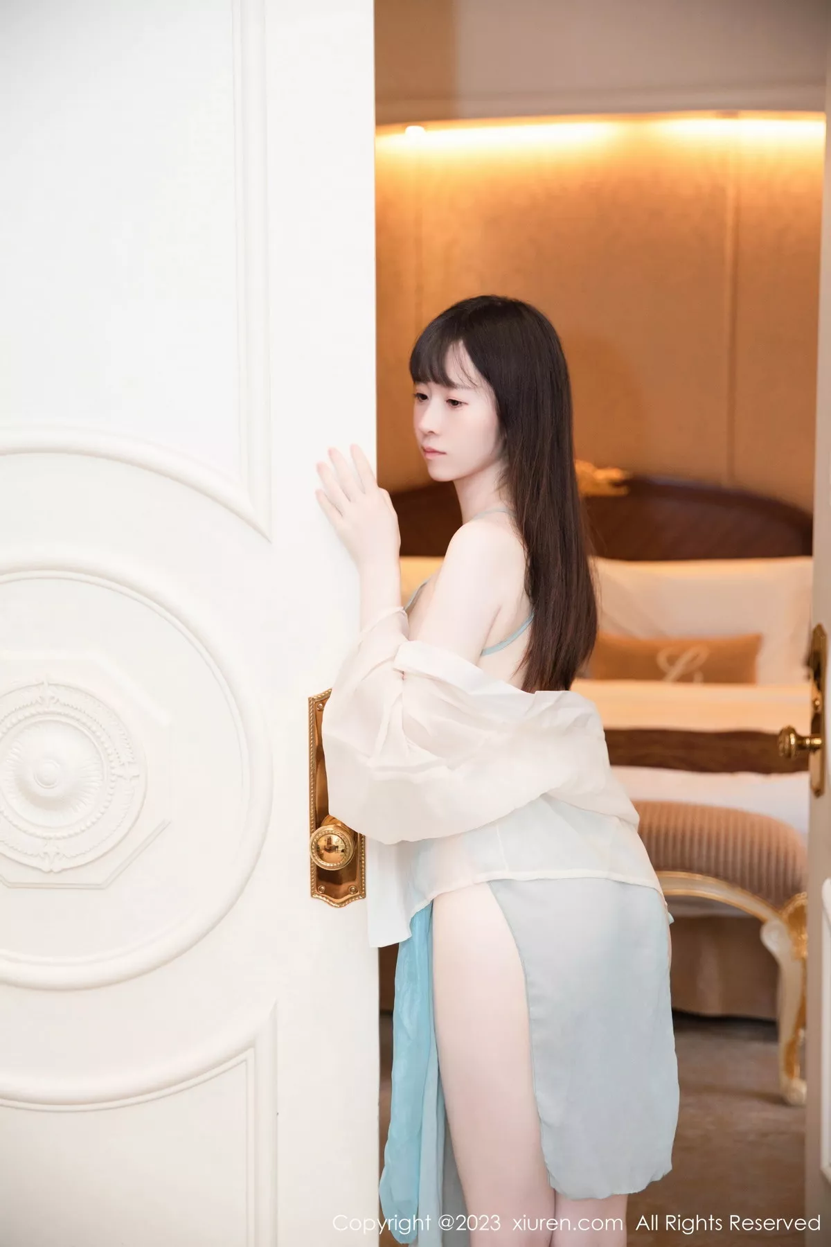 秀人集.com_[XiuRen秀人网]No.7321_模特林悠悠私房性感淡蓝薄透古装服饰秀惹火身材撩人诱惑写真86P